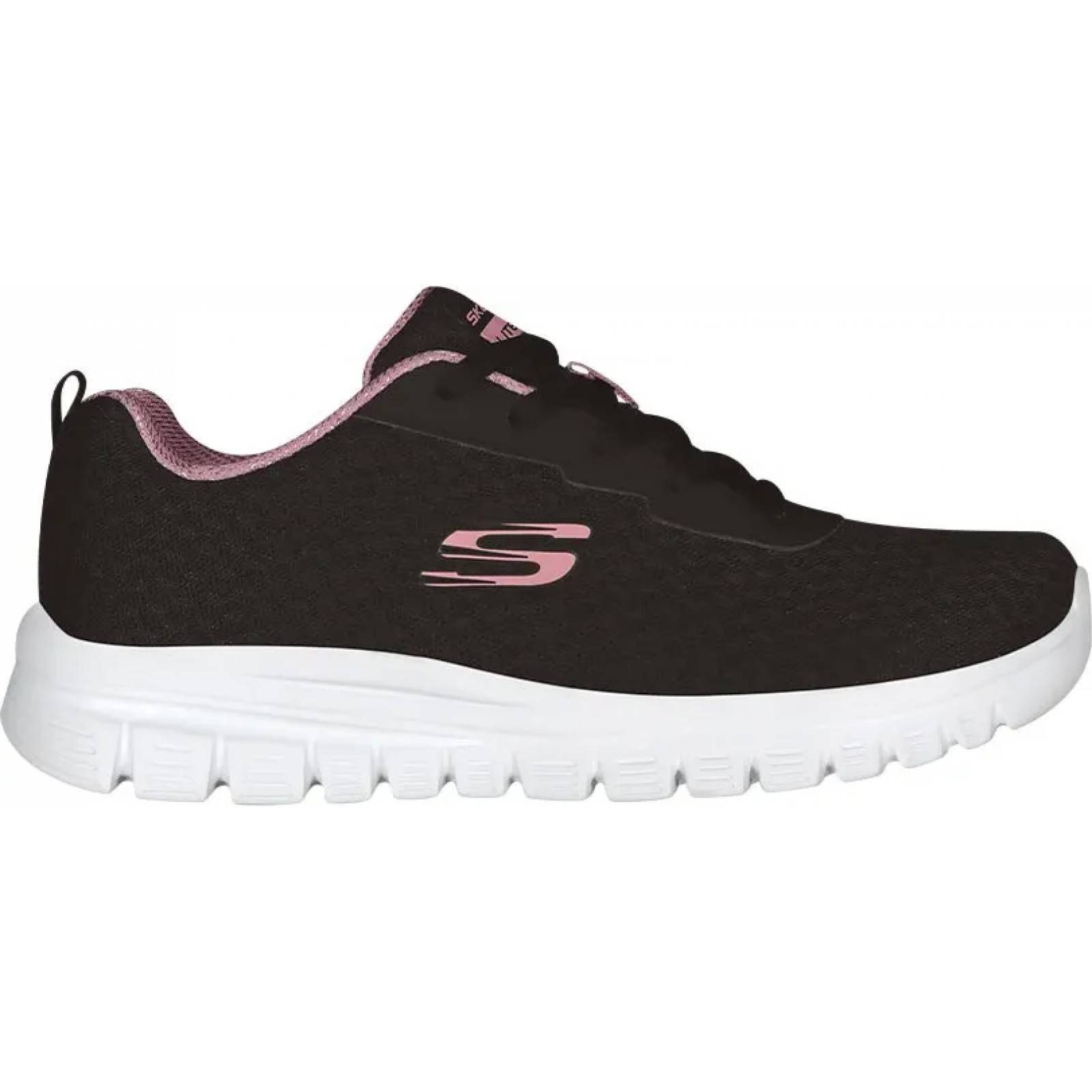 Choclo tenis casual urbano dama negro Skechers1 modelo BKMV