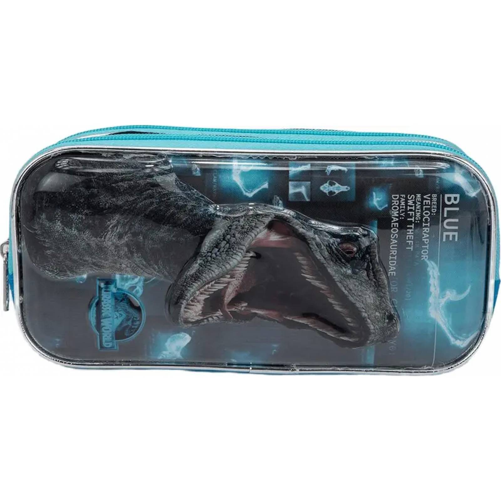 Lapicera articulo escolar papeleria negro Jurassic World modelo 0577