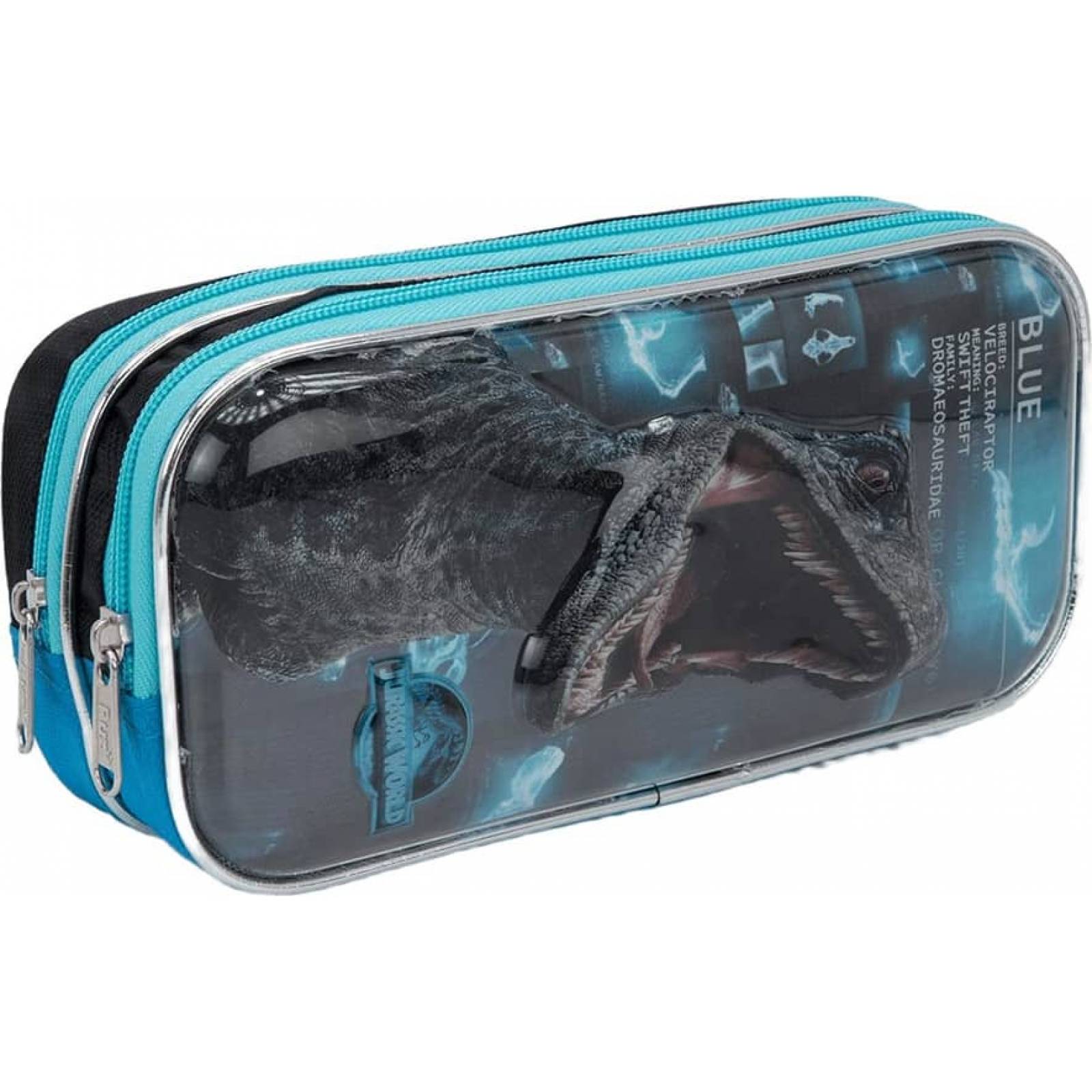 Lapicera articulo escolar papeleria negro Jurassic World modelo 0577