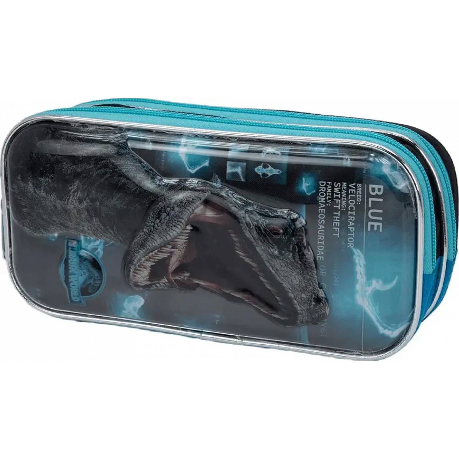 Lapicera articulo escolar papeleria negro Jurassic World modelo 0577