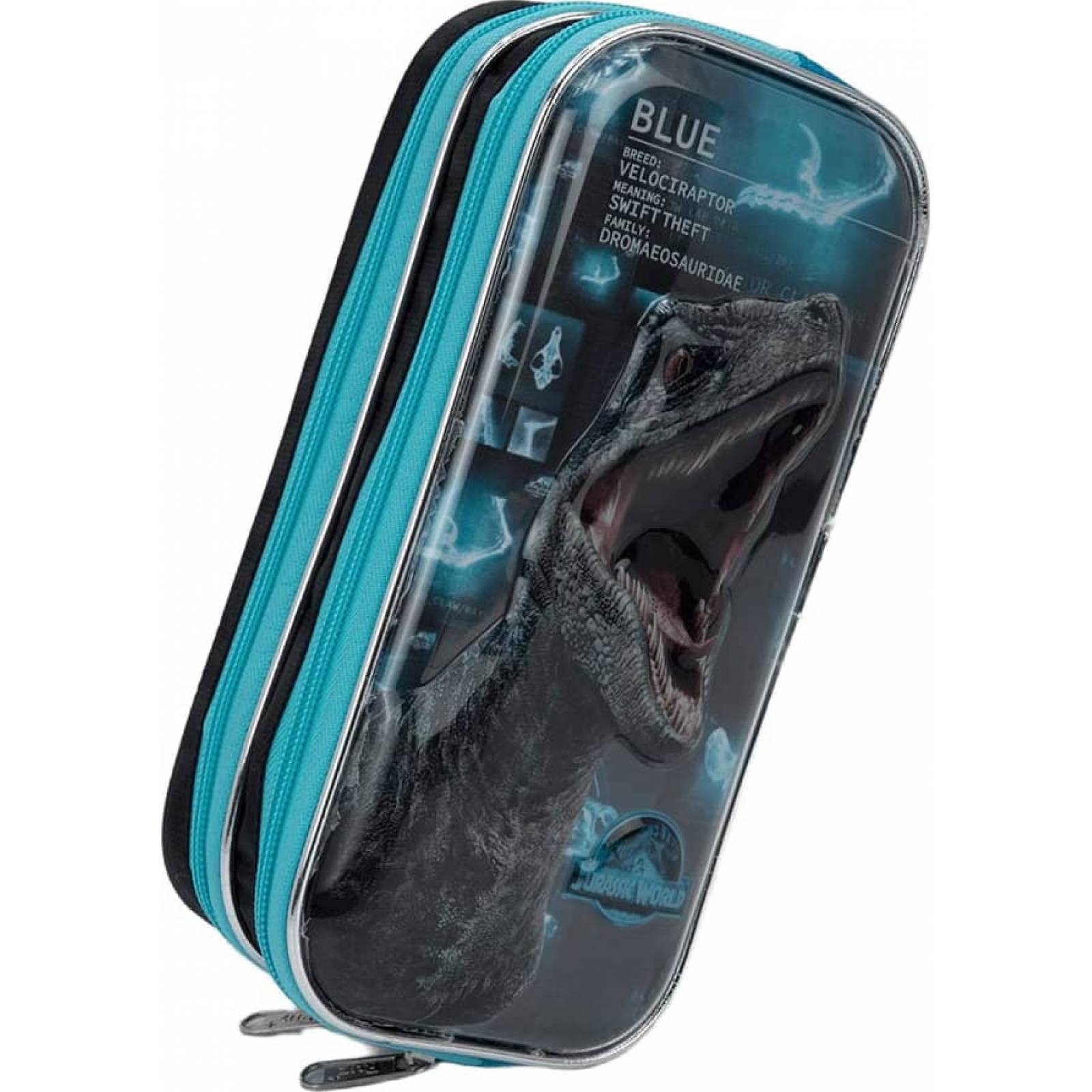 Lapicera articulo escolar papeleria negro Jurassic World modelo 0577