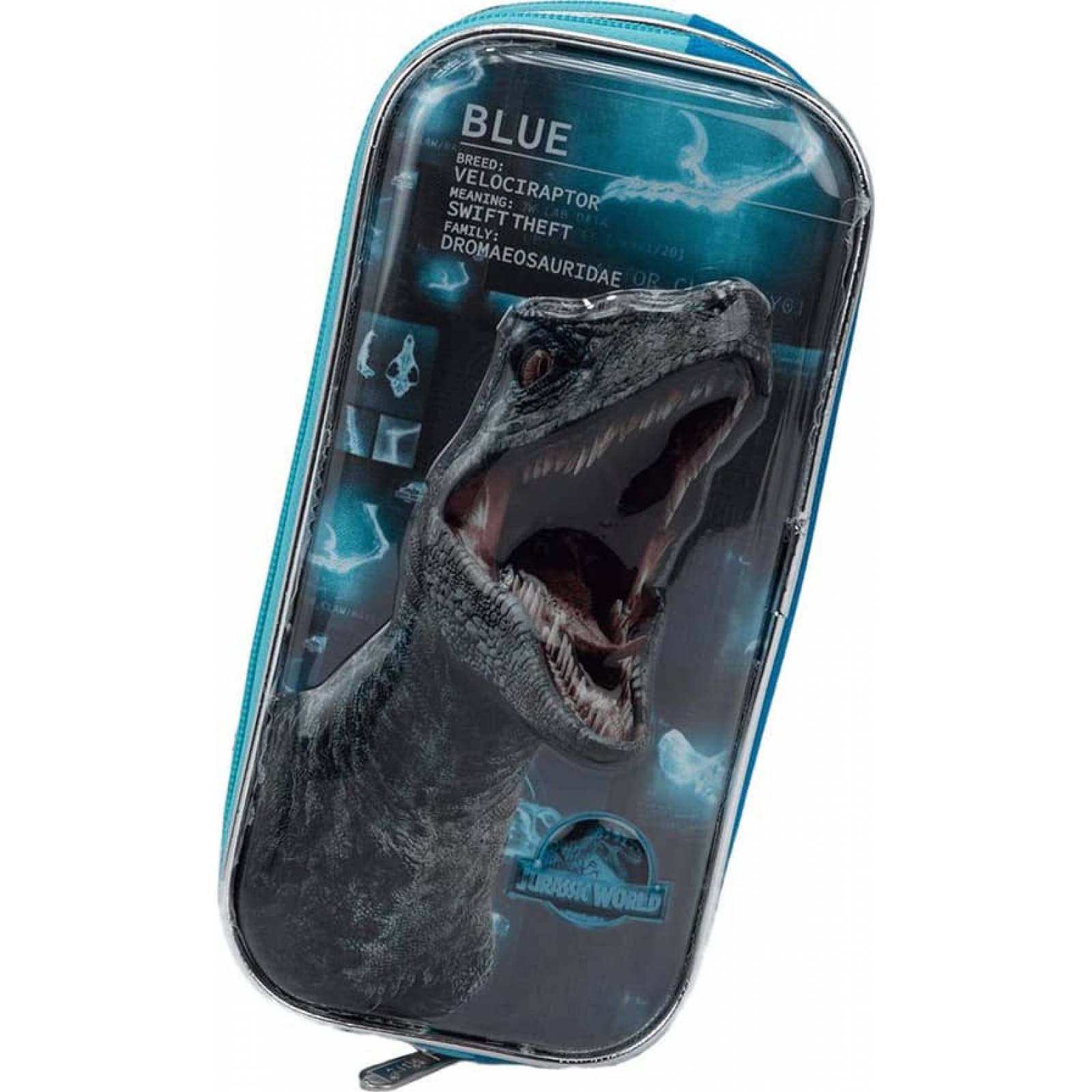 Lapicera articulo escolar papeleria negro Jurassic World modelo 0577