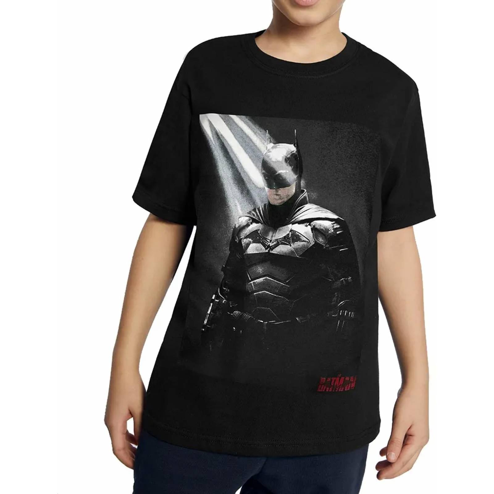 Playera casual niño negro Batman modelo 4586