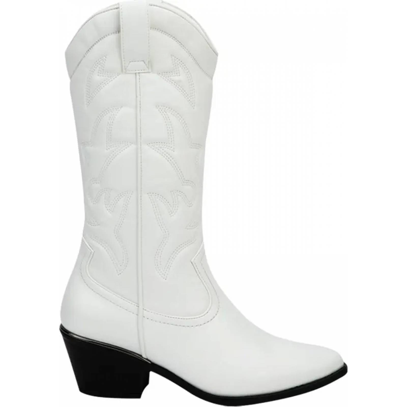Botas 3/4 vaqueras dama blanco Tierra Bendita modelo 8576