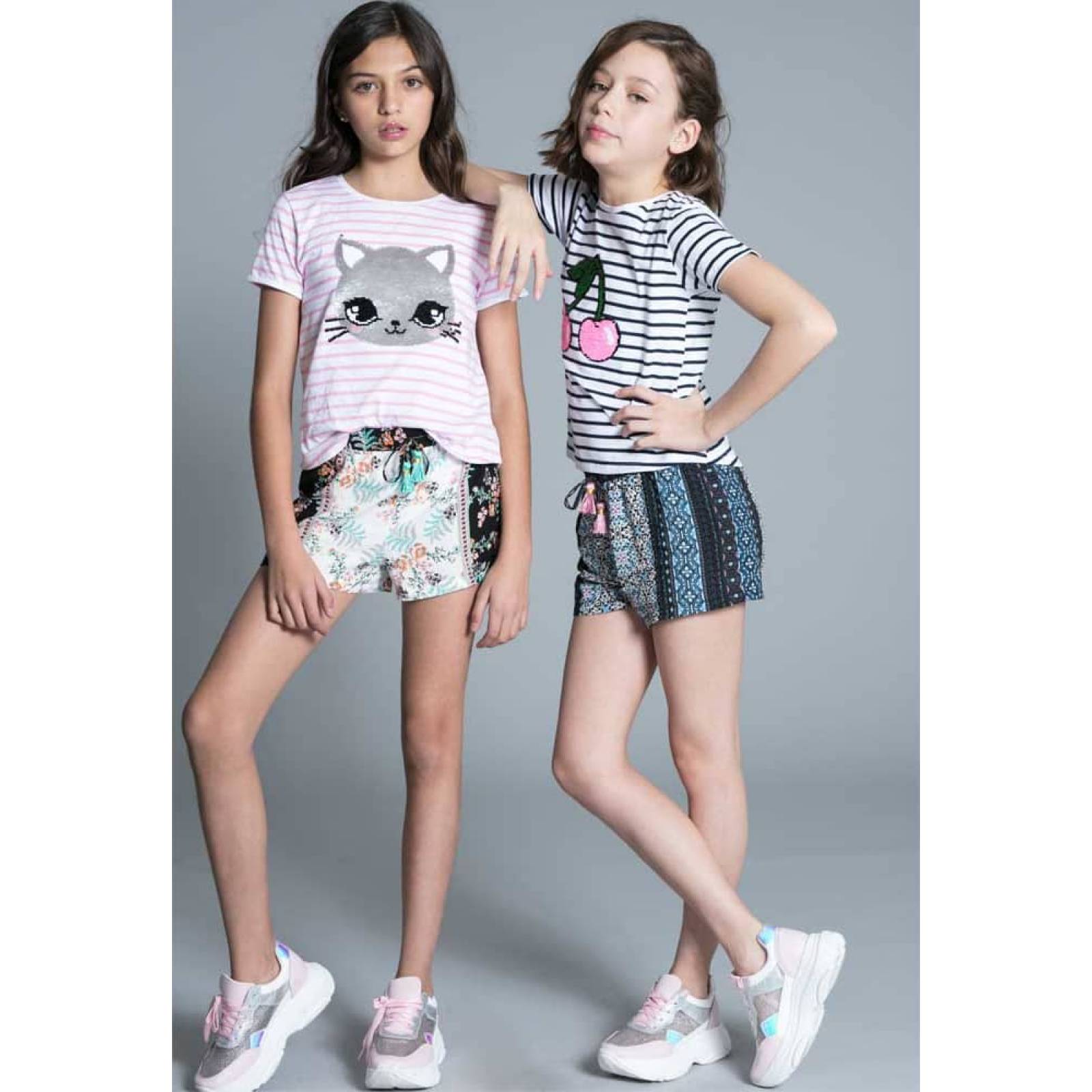 Bermuda/short casual niña multicolor Pink By Price Shoes modelo 486N