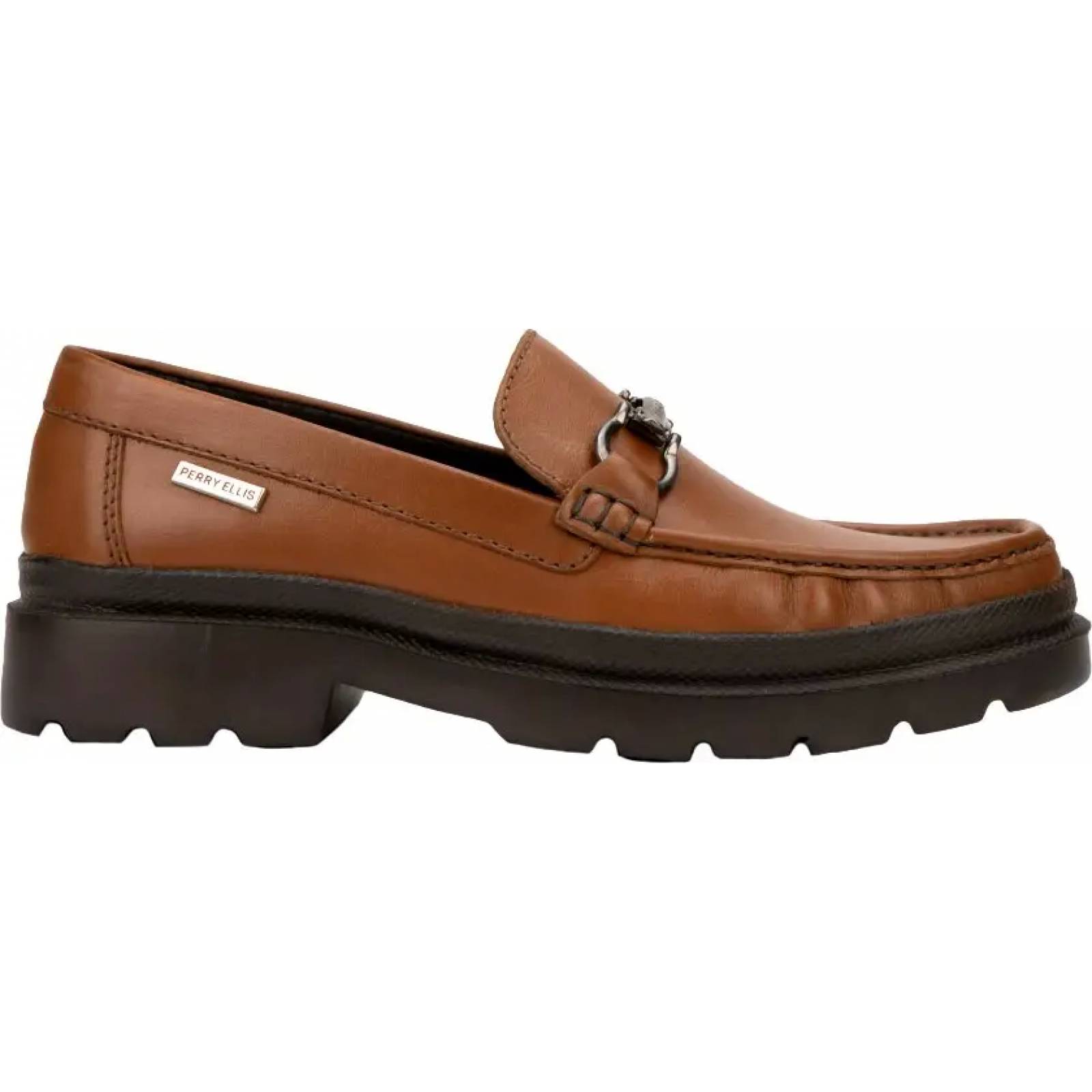 Mocasines caballero arcilla piel Perry Ellis modelo 6580