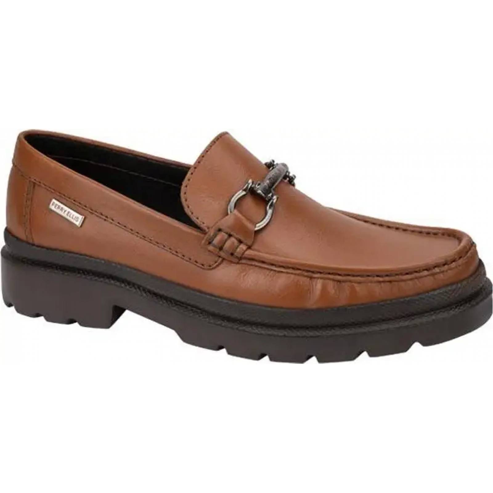 Mocasines caballero arcilla piel Perry Ellis modelo 6580