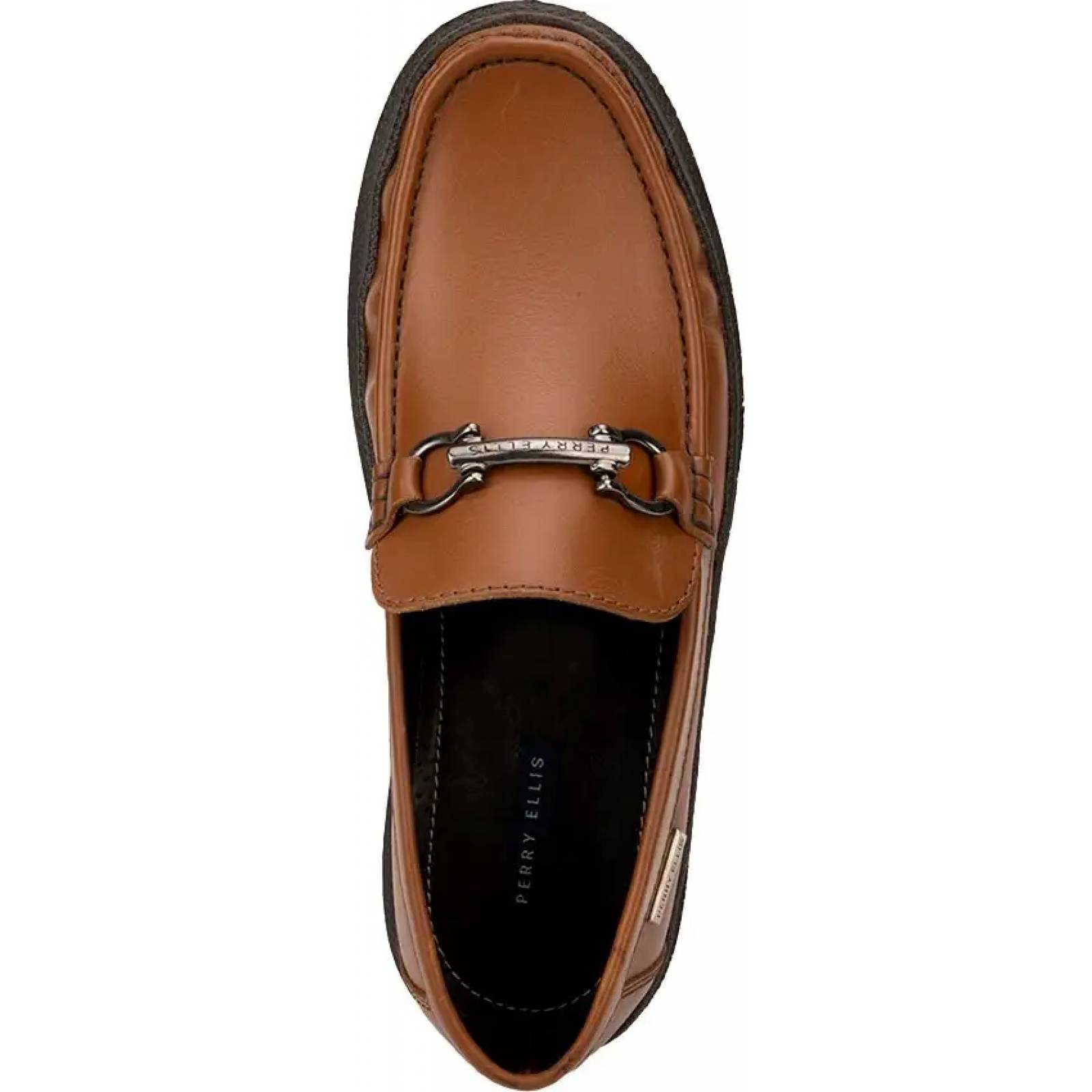 Mocasines caballero arcilla piel Perry Ellis modelo 6580