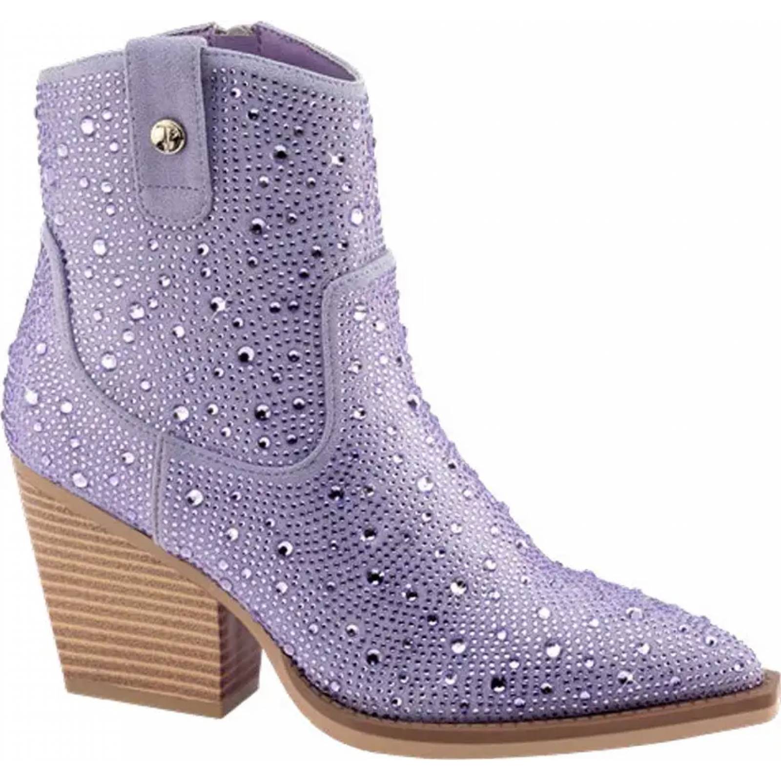 Bota texano dama lila Thalia Sodi modelo 2B13