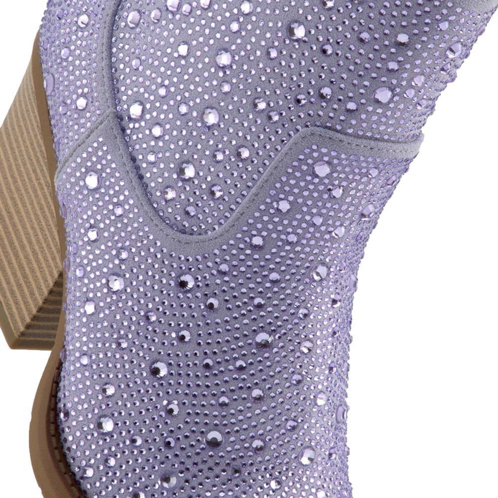 Bota texano dama lila Thalia Sodi modelo 2B13