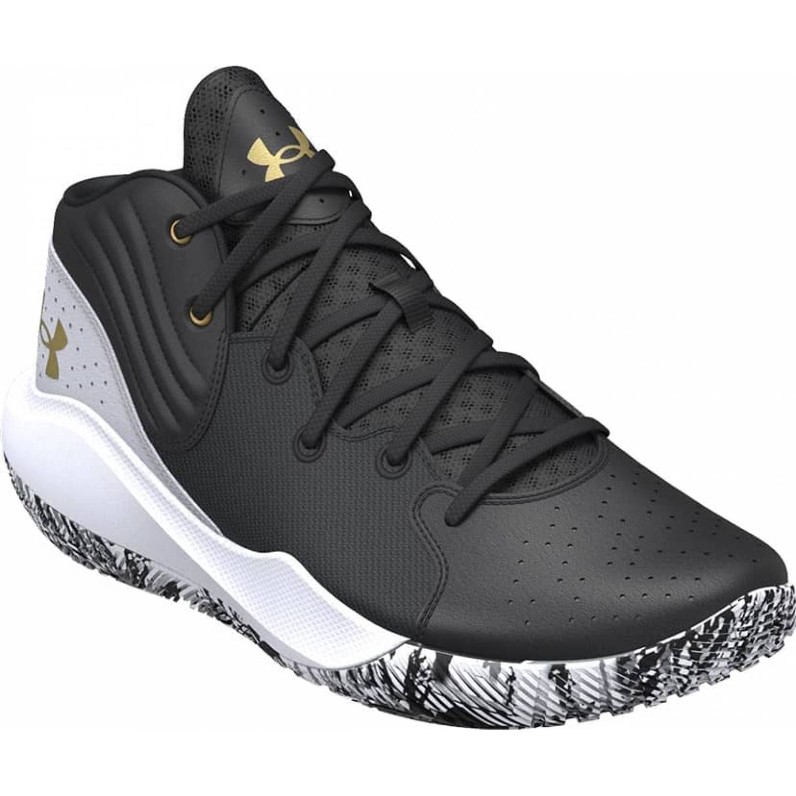 Tenis para basketball caballero blanco/negro Under Armour Mexico modelo 0006