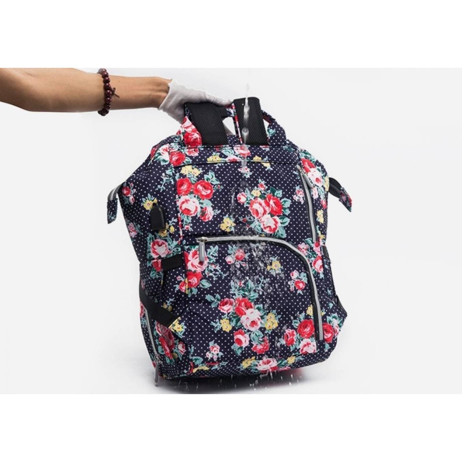 Pañalera Mochila Moderna Multiusos Usb Bonita Mama Termica