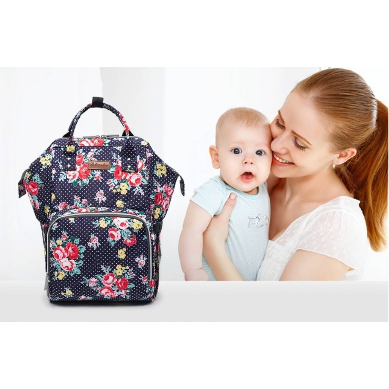 Pañalera Mochila Moderna Multiusos Usb Bonita Mama Termica