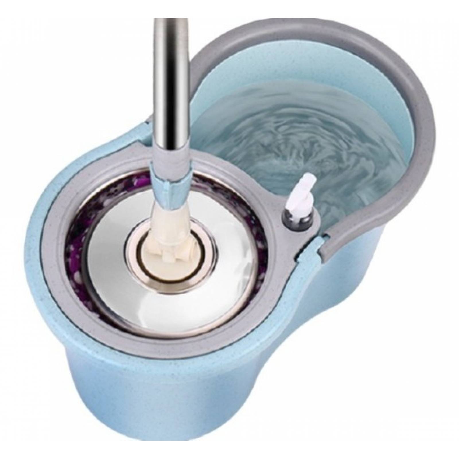 Magic Mop Trapeador Cubeta Centrifugadora Metálica Acero
