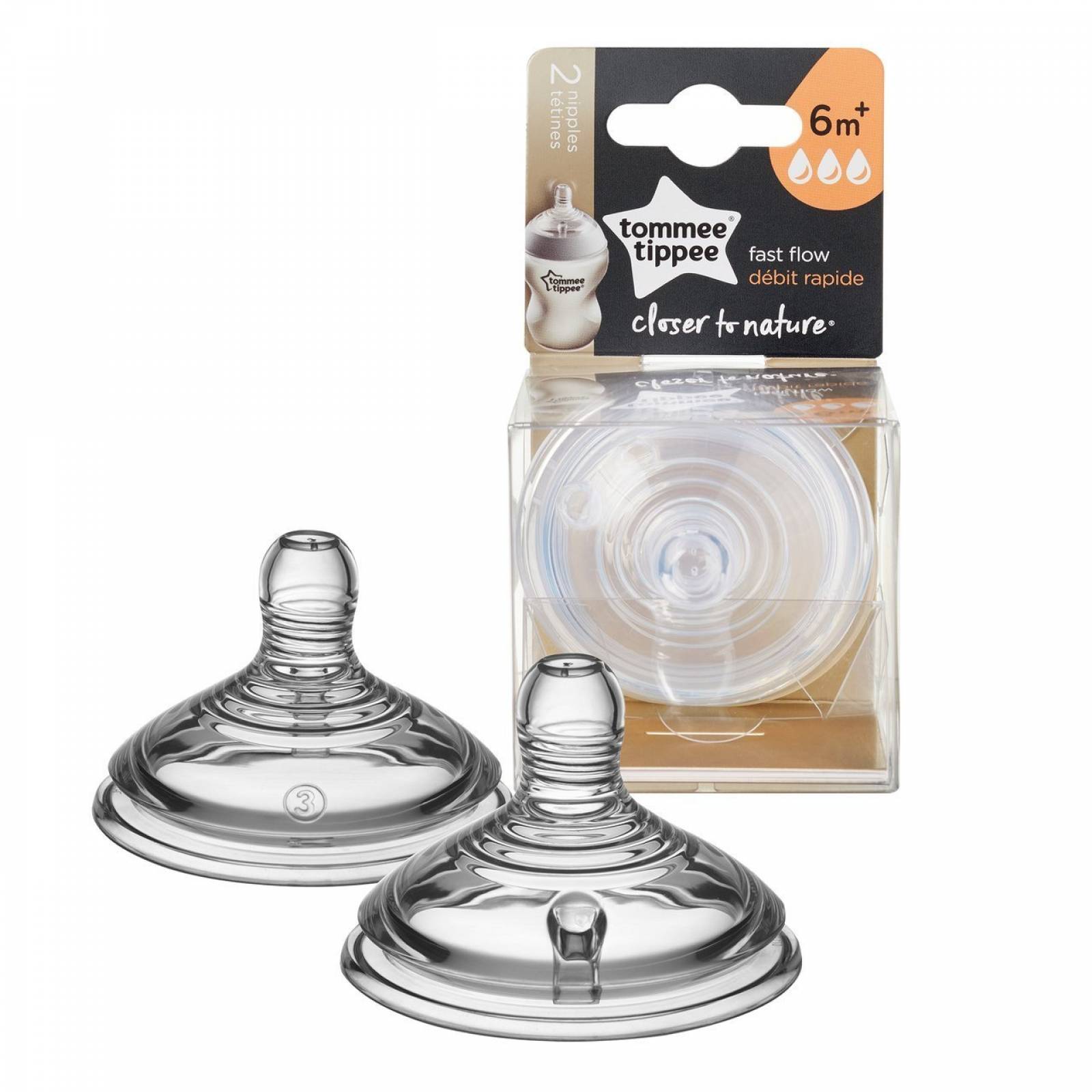 Tetina Tommee Tippee Flujo Rápido 2pz