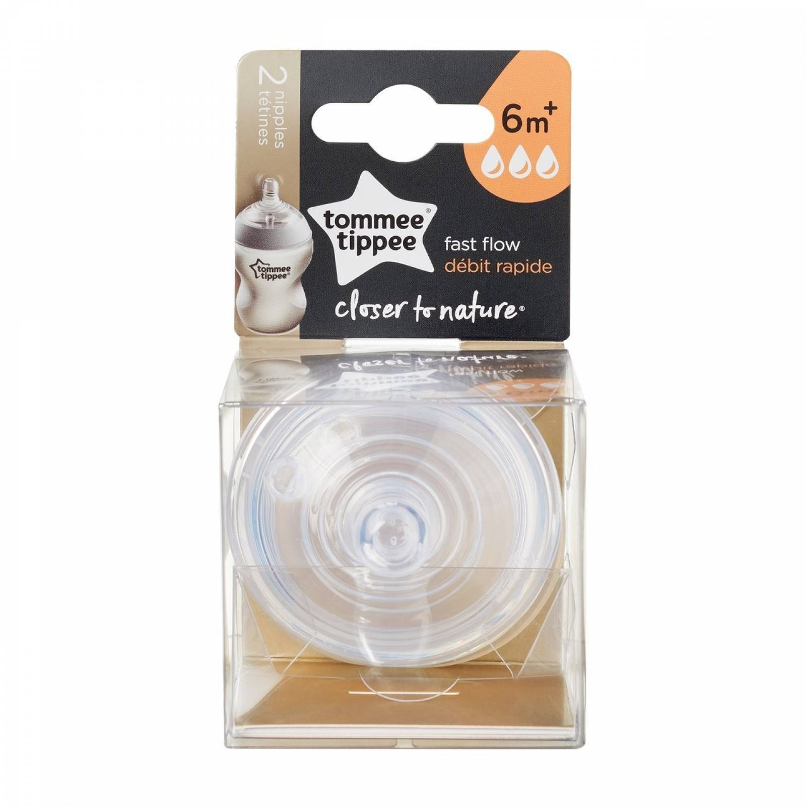 Tetina Tommee Tippee Flujo Rápido 2pz