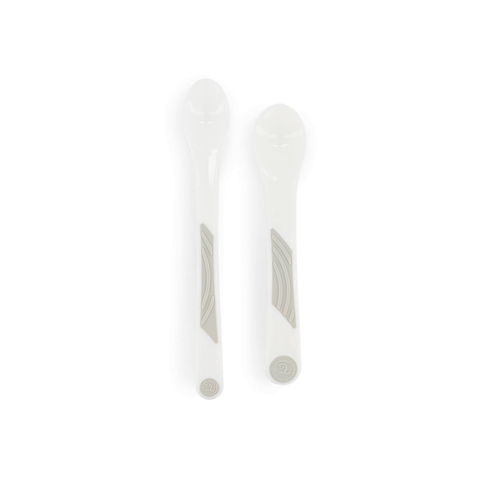 Cucharas 4+m Twistshake 2pz Blanco