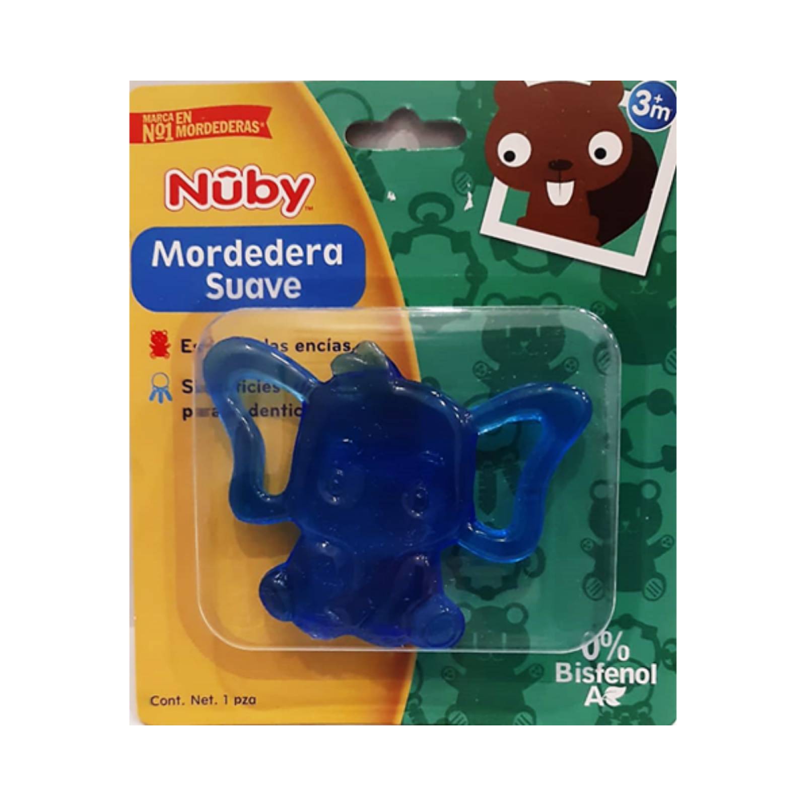 Mordedera Suave Nuby Elefante Azul