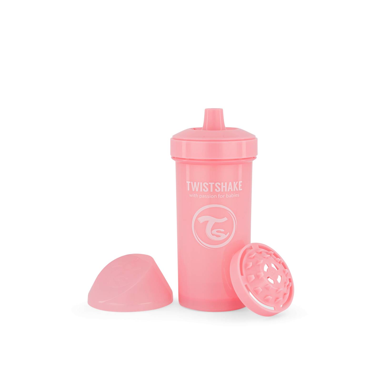 Vaso Kid Cup Twistshake 12 Oz Rosa Paste