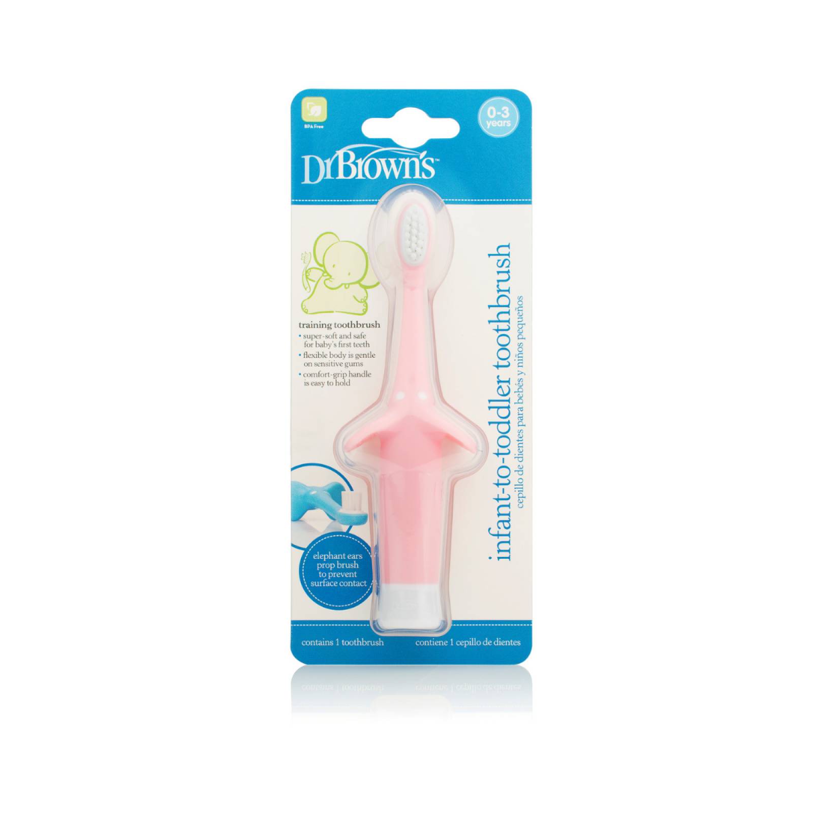 Cepillo De Dientes Bebés Dr Browns Rosa