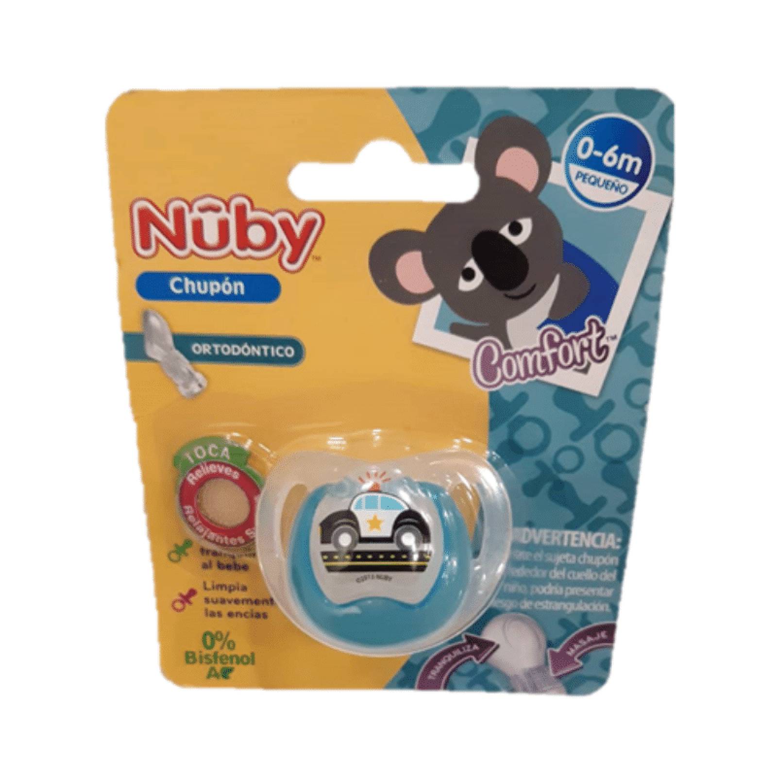 Chupón Ortodóntico Nuby 0-6m Policía