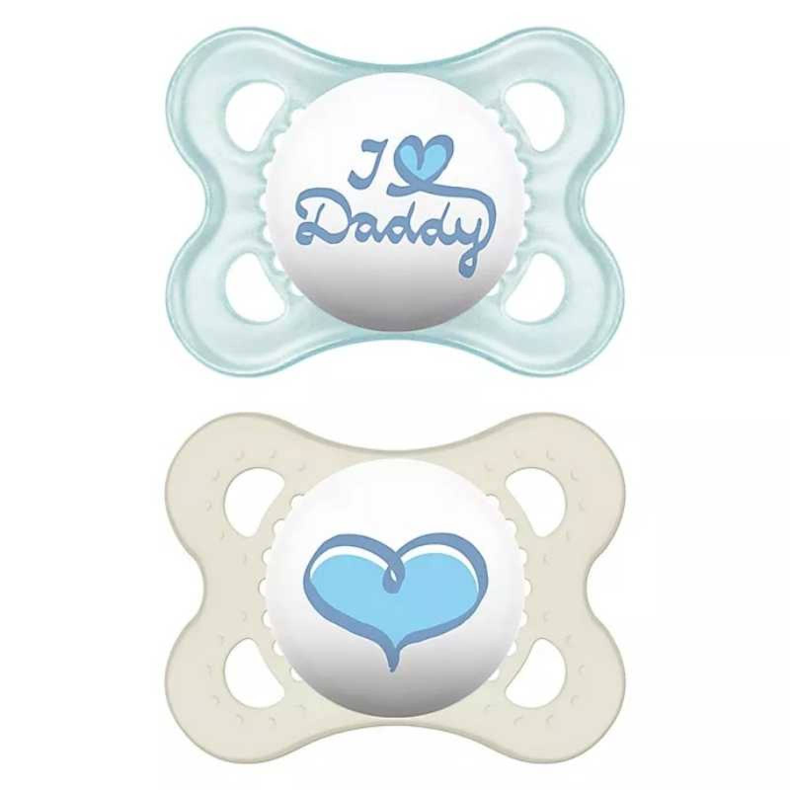 2 chupetes ultra suaves 6-18 meses color azul claro/gris - philips avent -  Prénatal Store Online