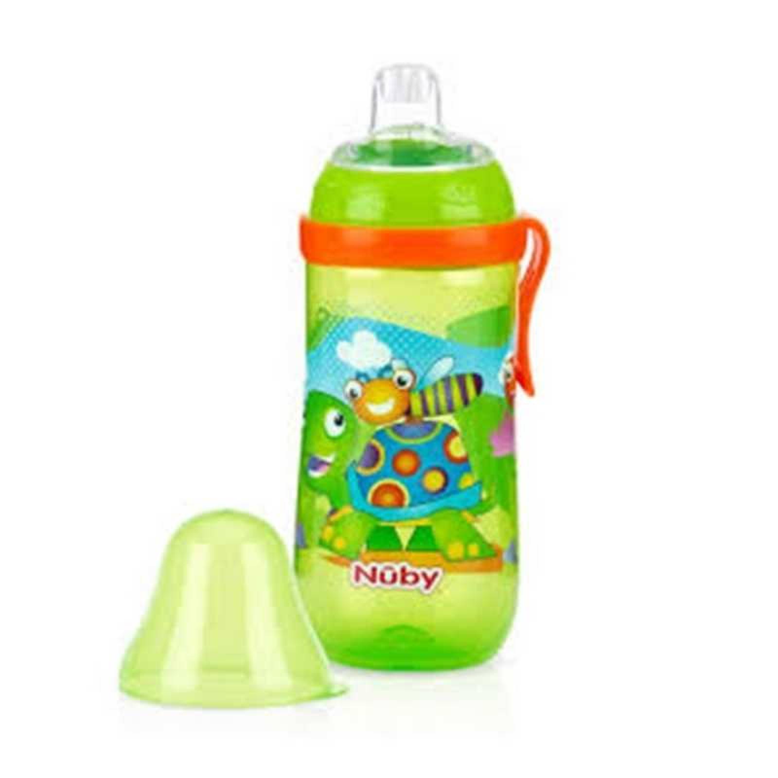 Vaso Con Clip Nuby 12oz Verde