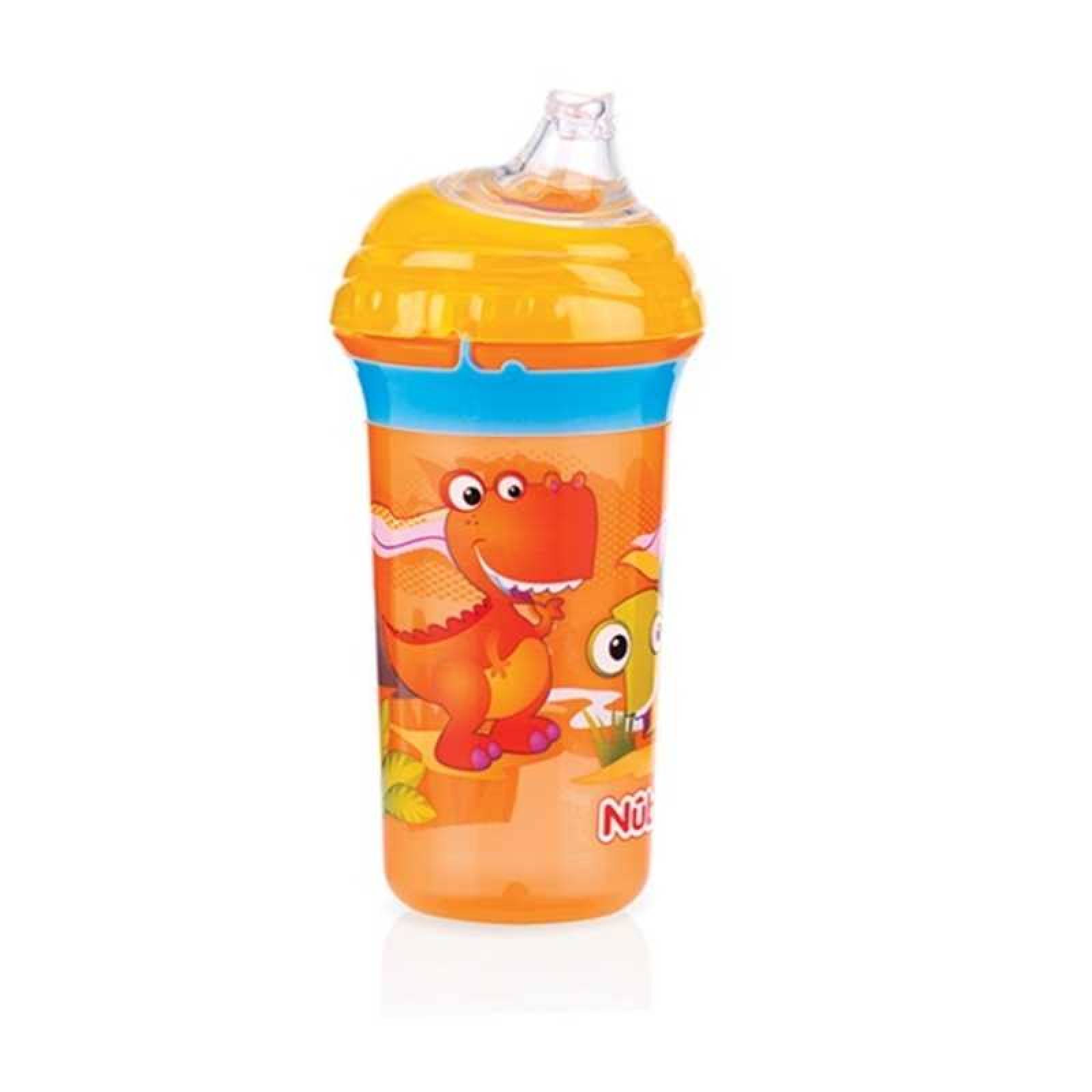 Vaso Clik-It Pipeta Suave Nuby 9oz Dino