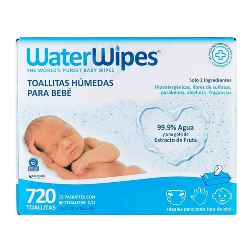 Toallitas Húmedas Bebés Waterwipes 720pz