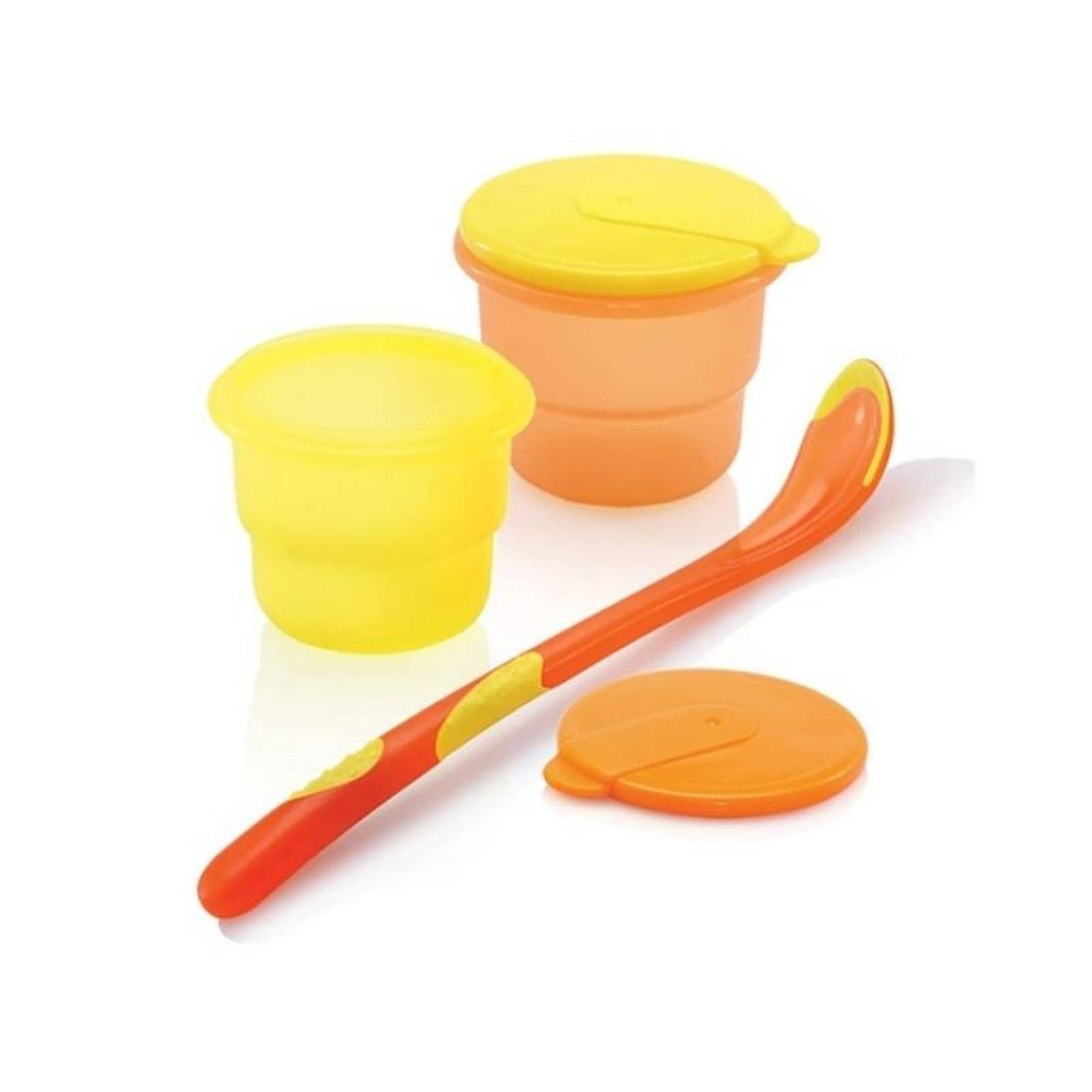 Tazón Y Cuchara Nuby Con Base De Cucción Plástico Multicolor | Walmart
