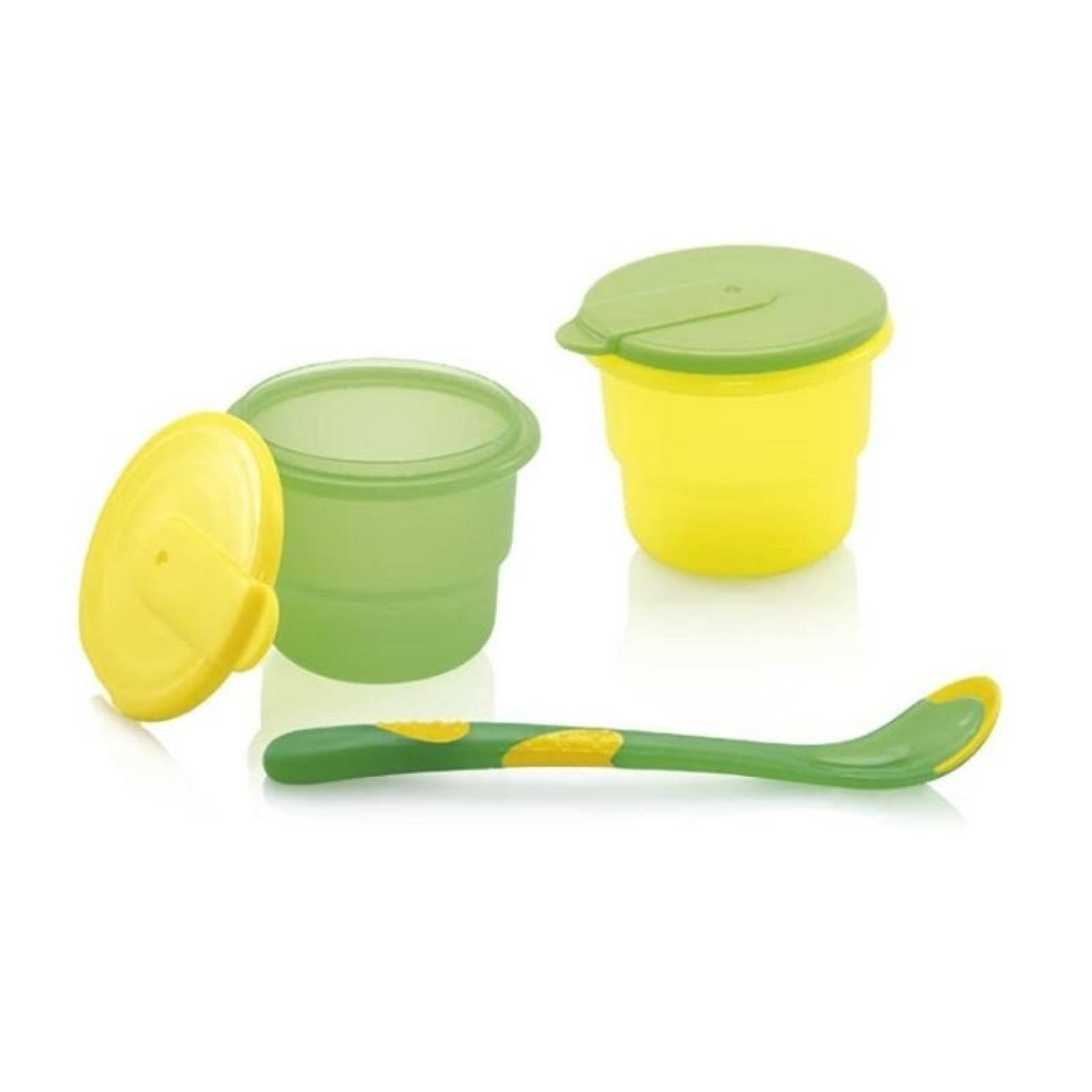 Recipientes Con Cuchara Nuby 4pz Verde