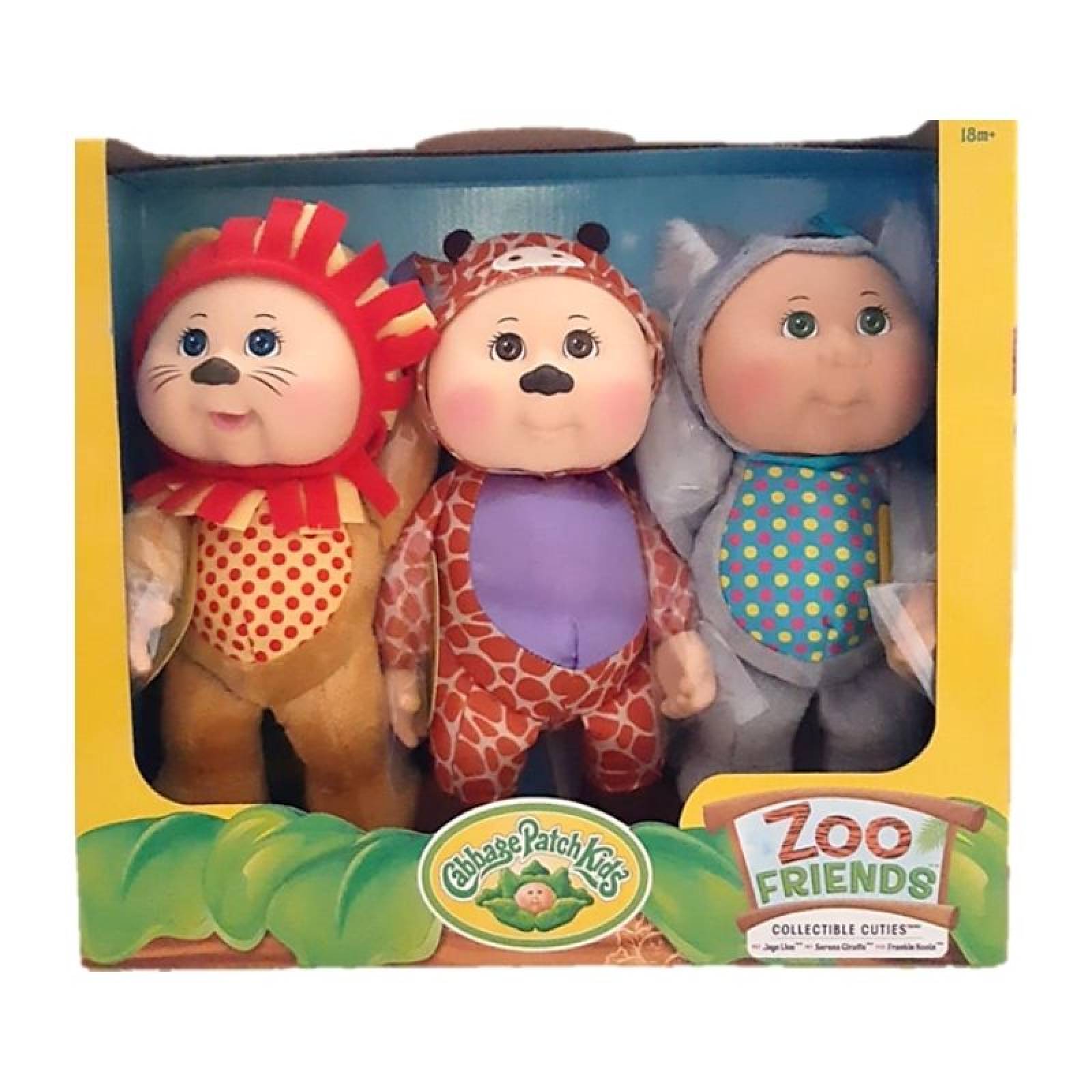 Cabbage Patch Cuties Zoo Friends 3pz