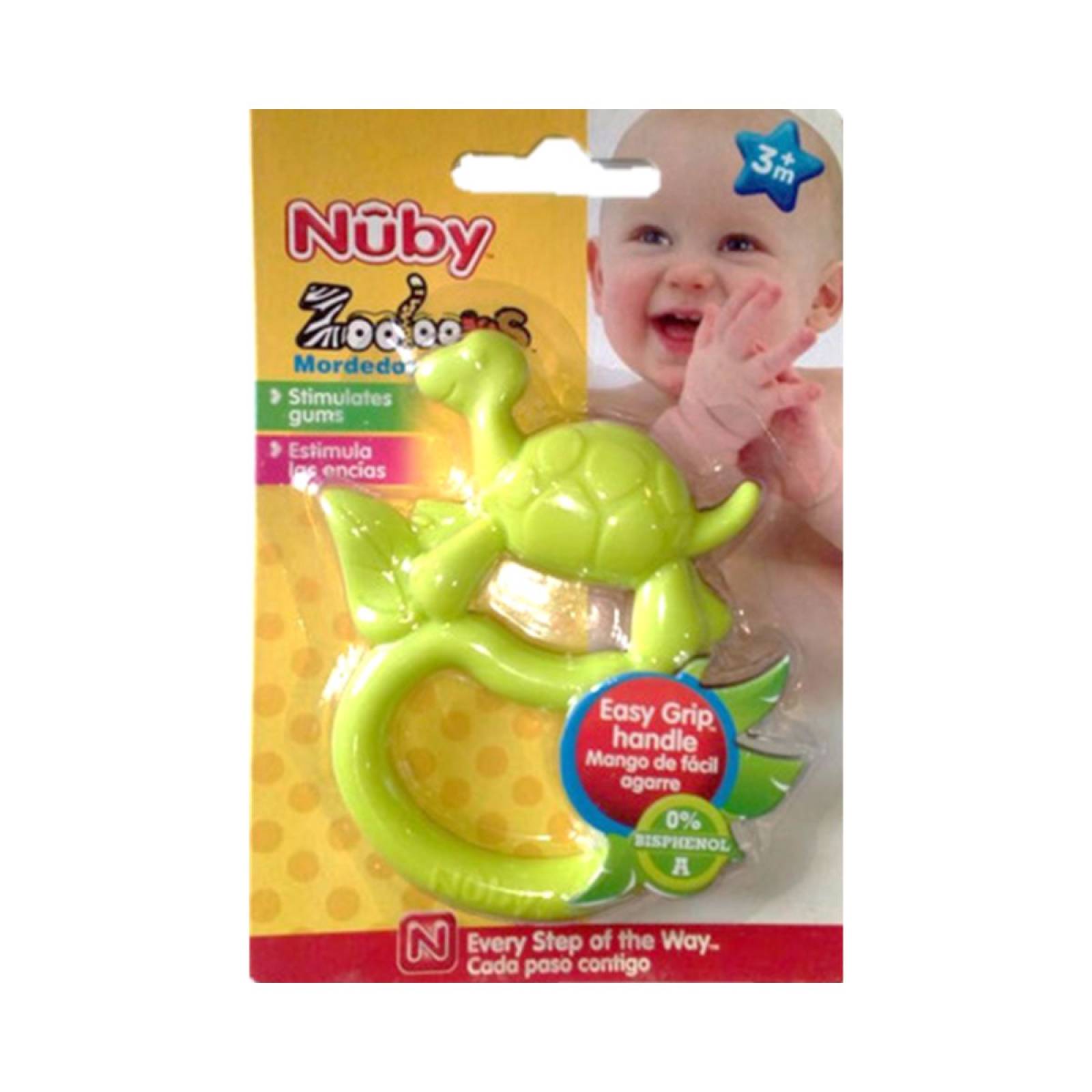 Mordedera Zooloops Nuby Tortuga Verde.