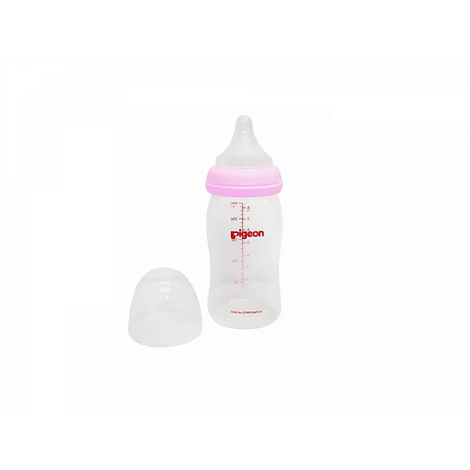 Biberón Pigeon Soft Touch Ancho 8oz Rosa