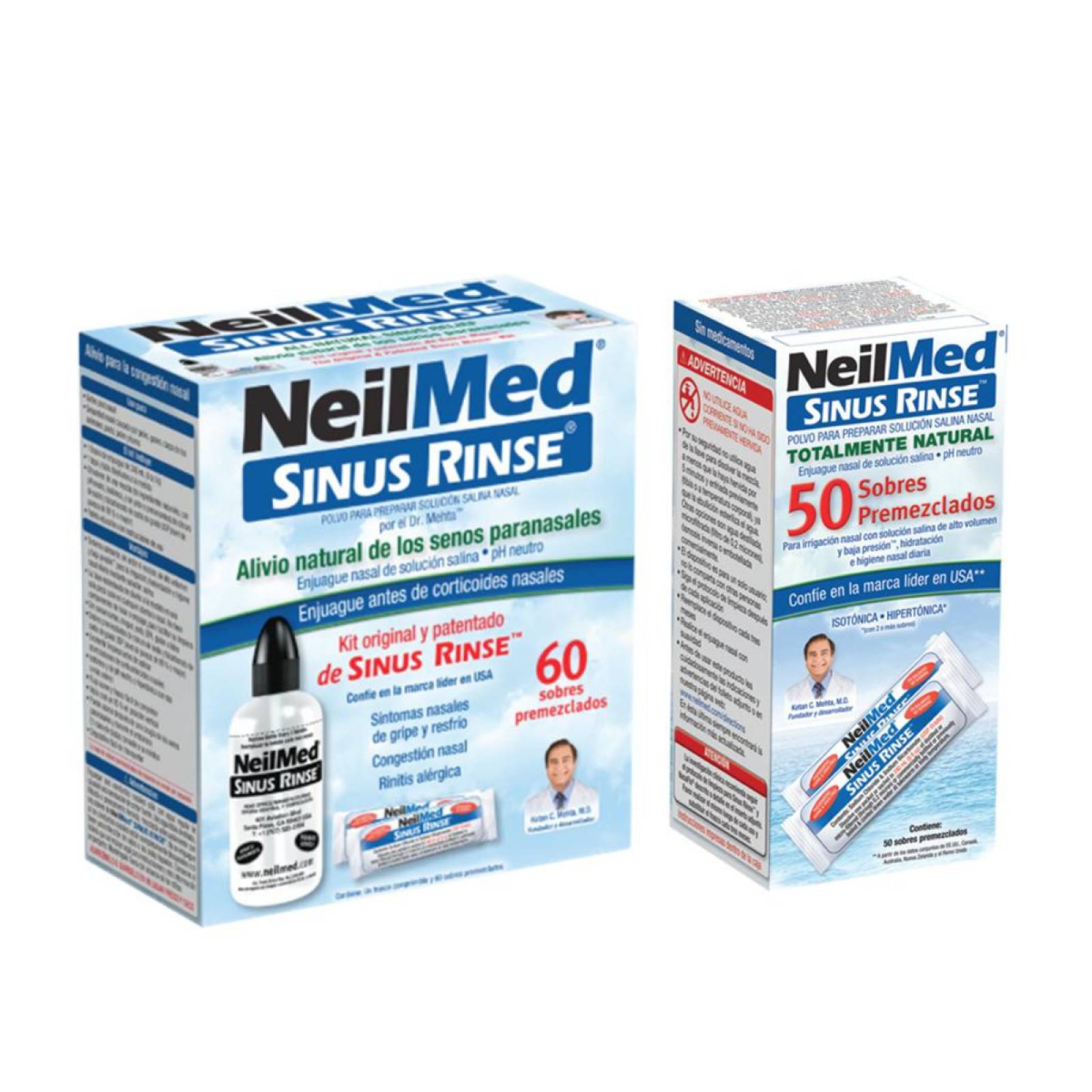 NeilMed Sinus Rinse Enjuague Nasal de Solución Salina con