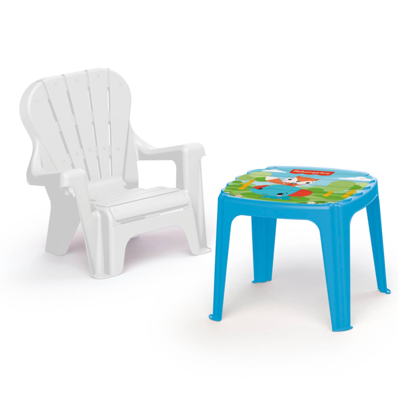 Juego De Mesa Y Silla Fisher Price Azul