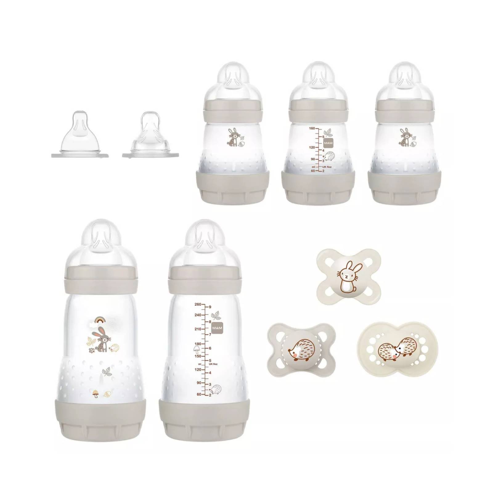 Set RN Biberones Mam Matte Beige 10pz