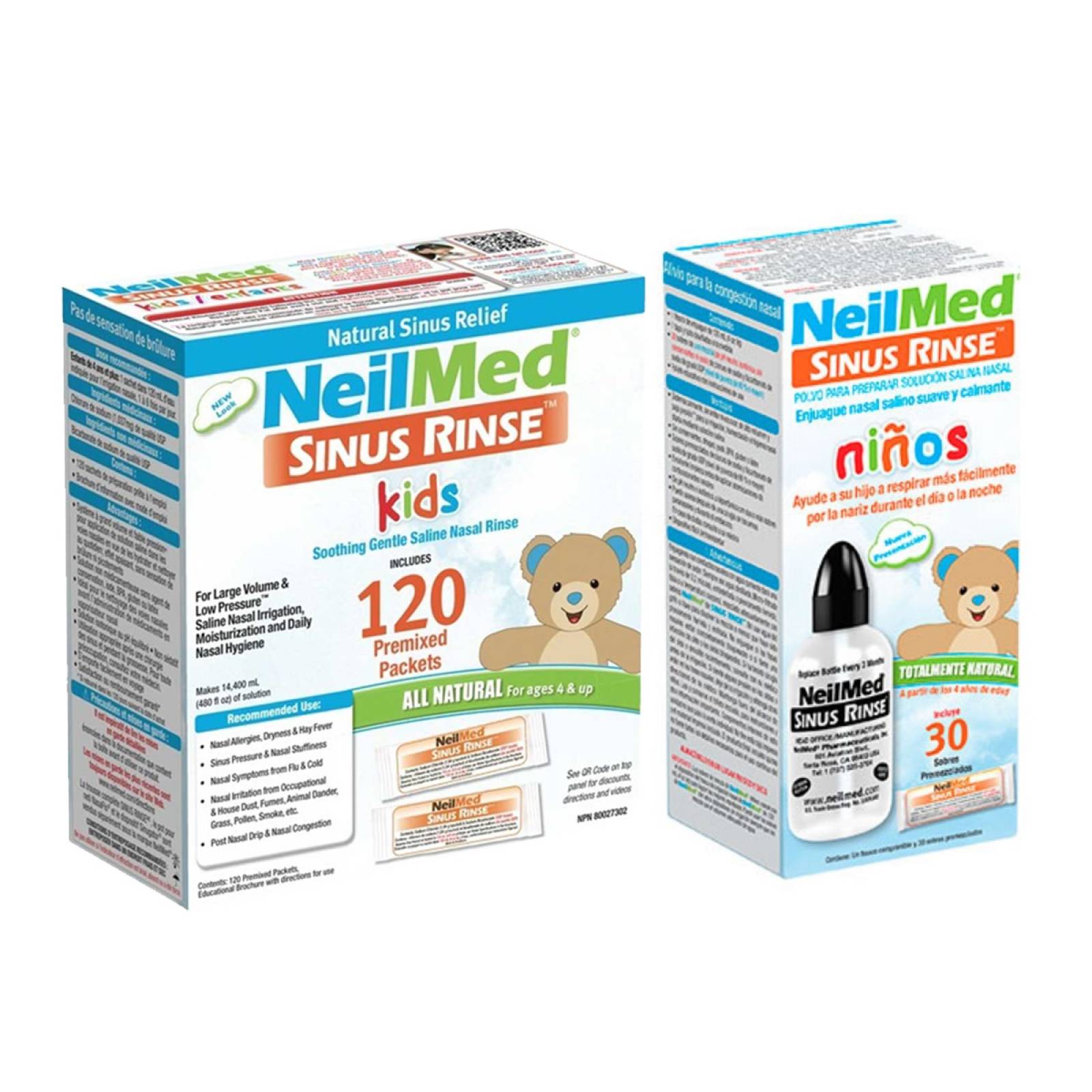 Sinus Rinse Kids 30pz Repuesto Sinus 120