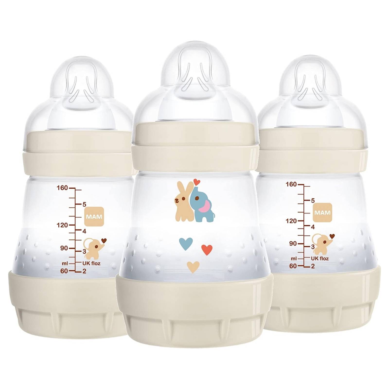 Biberones Mam Easy Start 5oz 3pz Beige