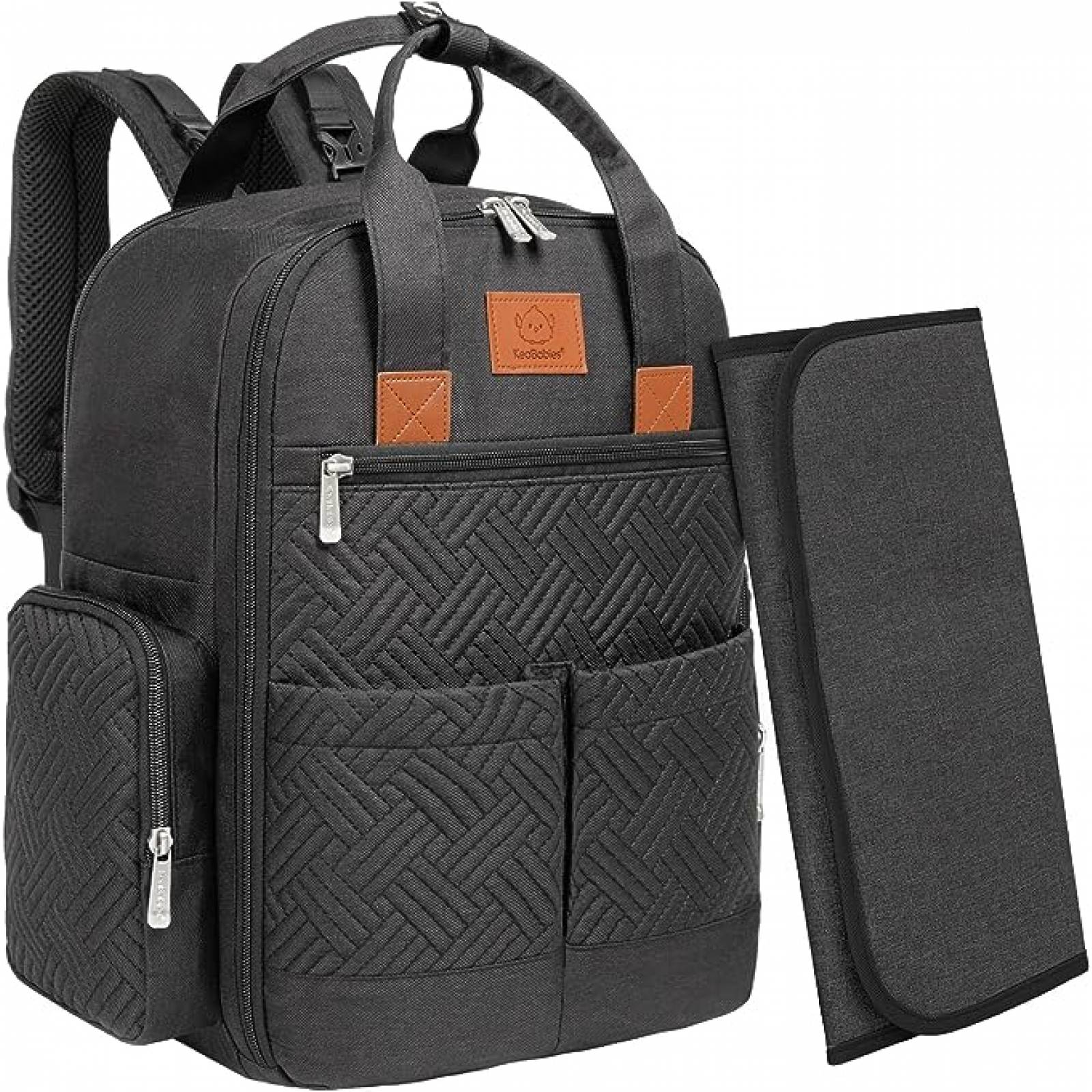 Pañalera Mochila Keababies Bree Carbón