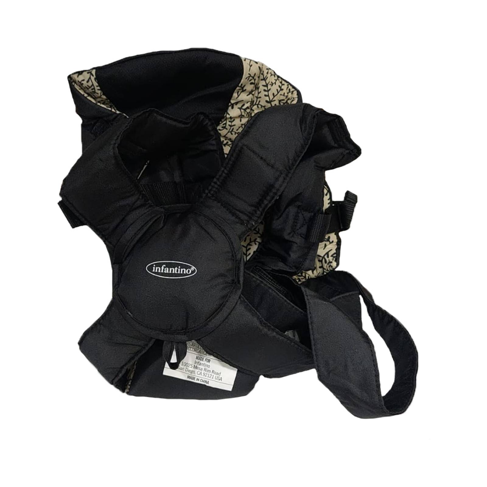 Cangurera Infantino Cozy Premium Negro.