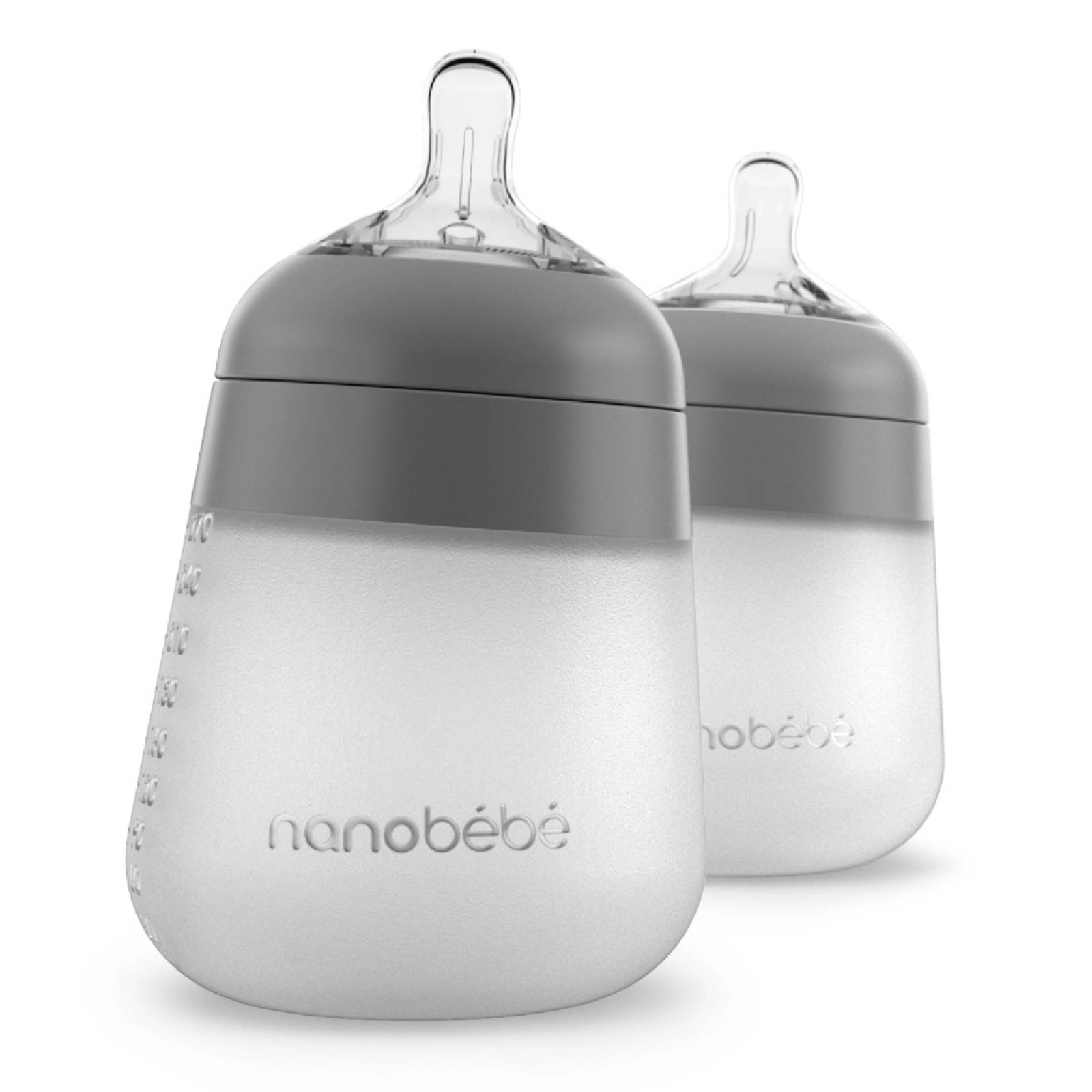 Biberón Anticólicos Nanobébé 9oz 2pz Neg