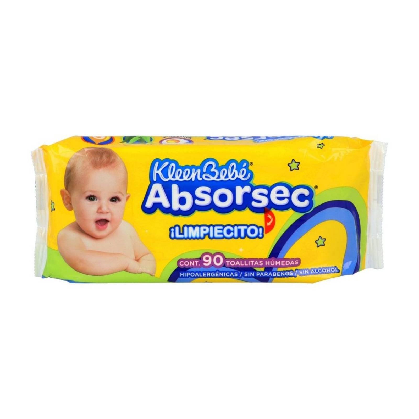 Toallita Húmeda Kleen Bebé Absorsec 90pz