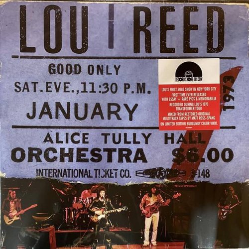 RSD - Lou Reed Live At Alice Tully Hall (January 27, 1973 - 2nd Show) Vinil 