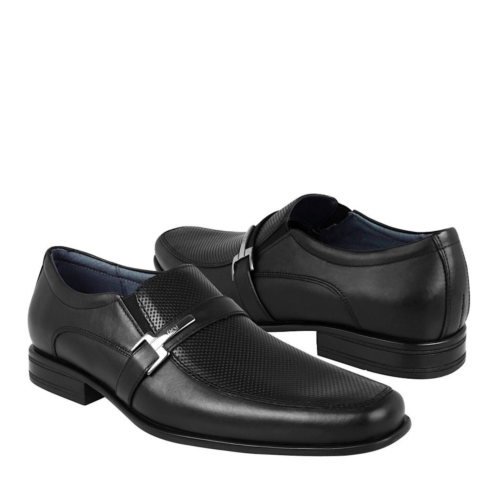 ZAPATOS FLEXI PARA CABALLERO 90704 PIEL NEGRO