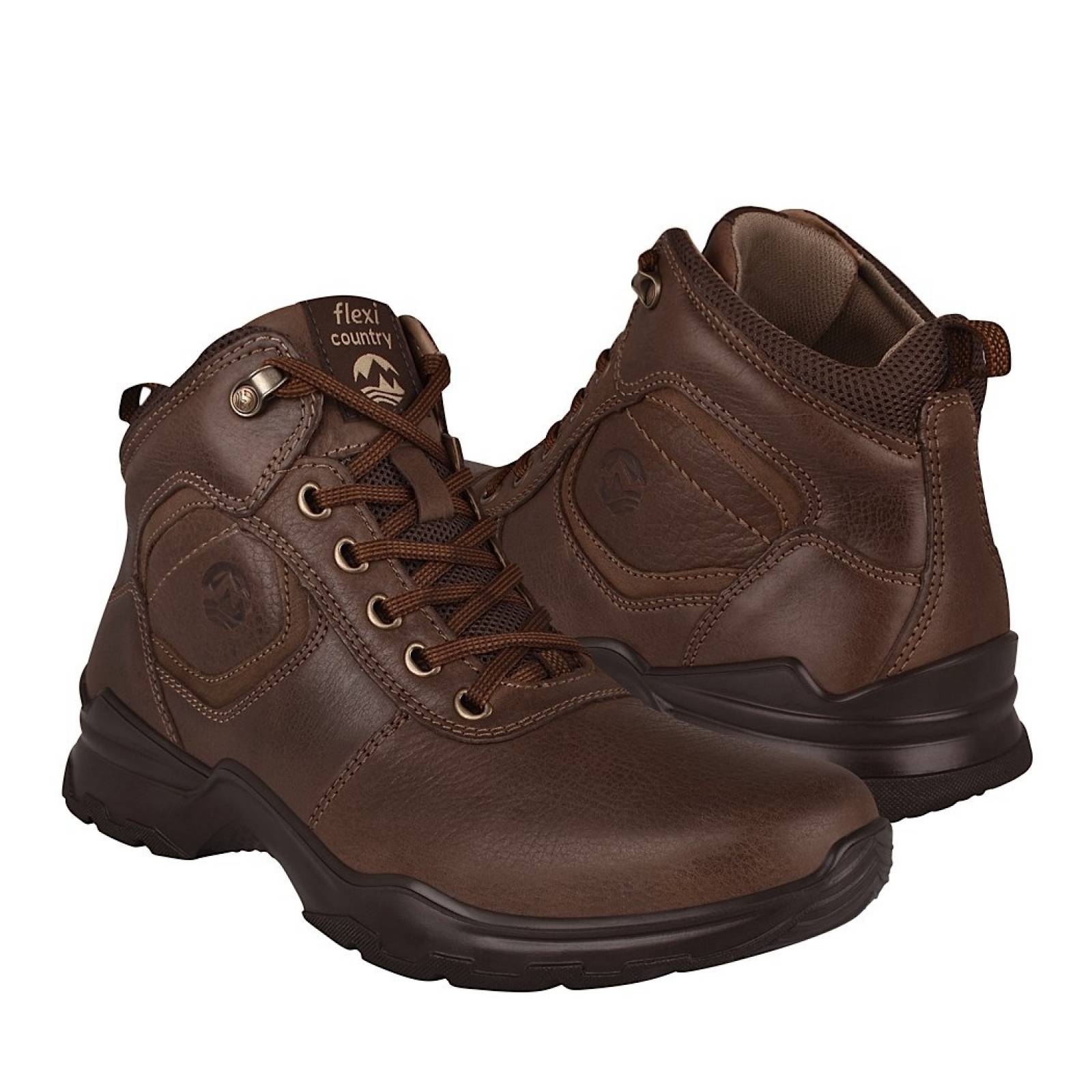 BOTAS CASUALES PARA CABALLERO FLEXI 77802 PIEL CHOCOLATE