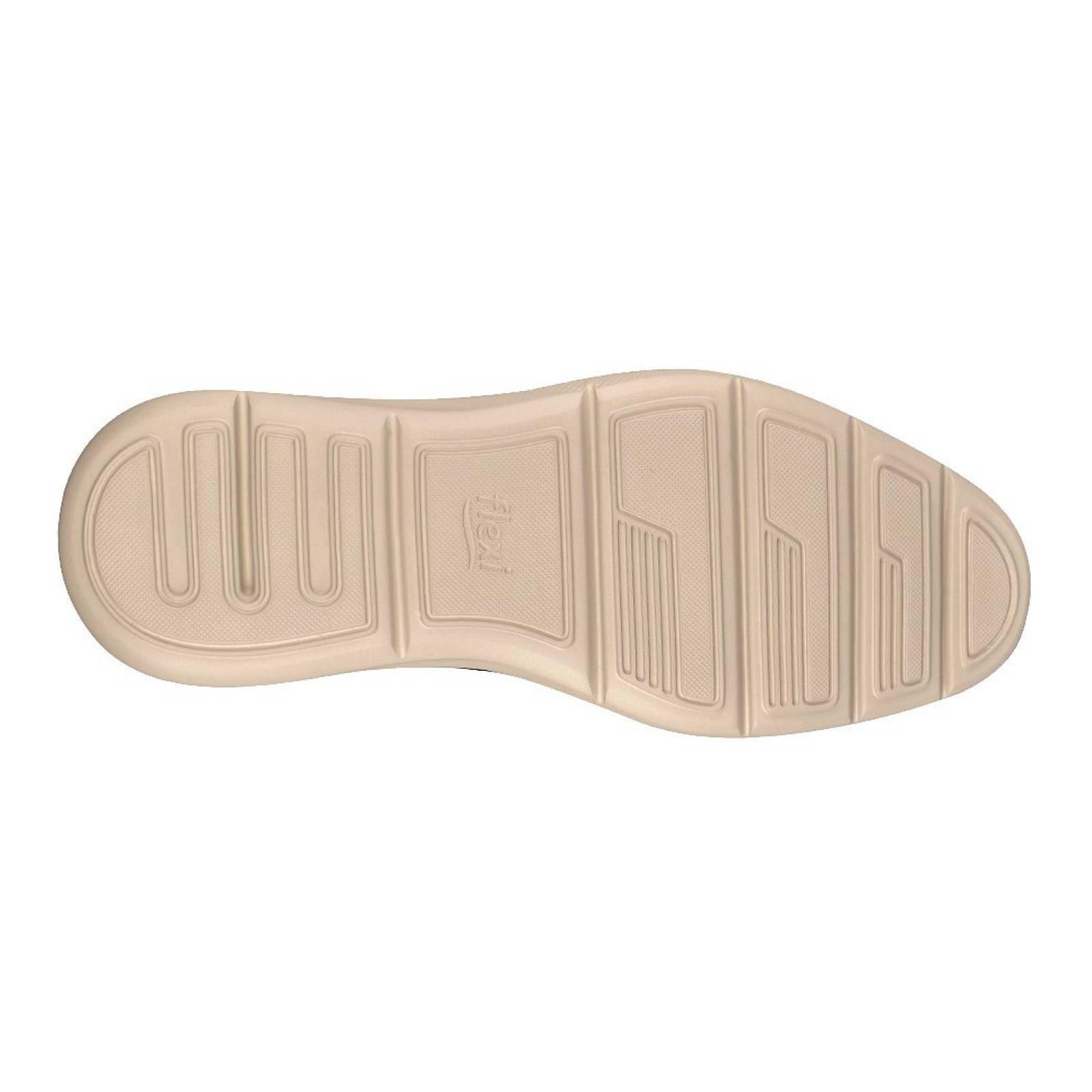 ZAPATOS CASUALES PARA CABALLERO FLEXI 95601 PIEL CAFÉ