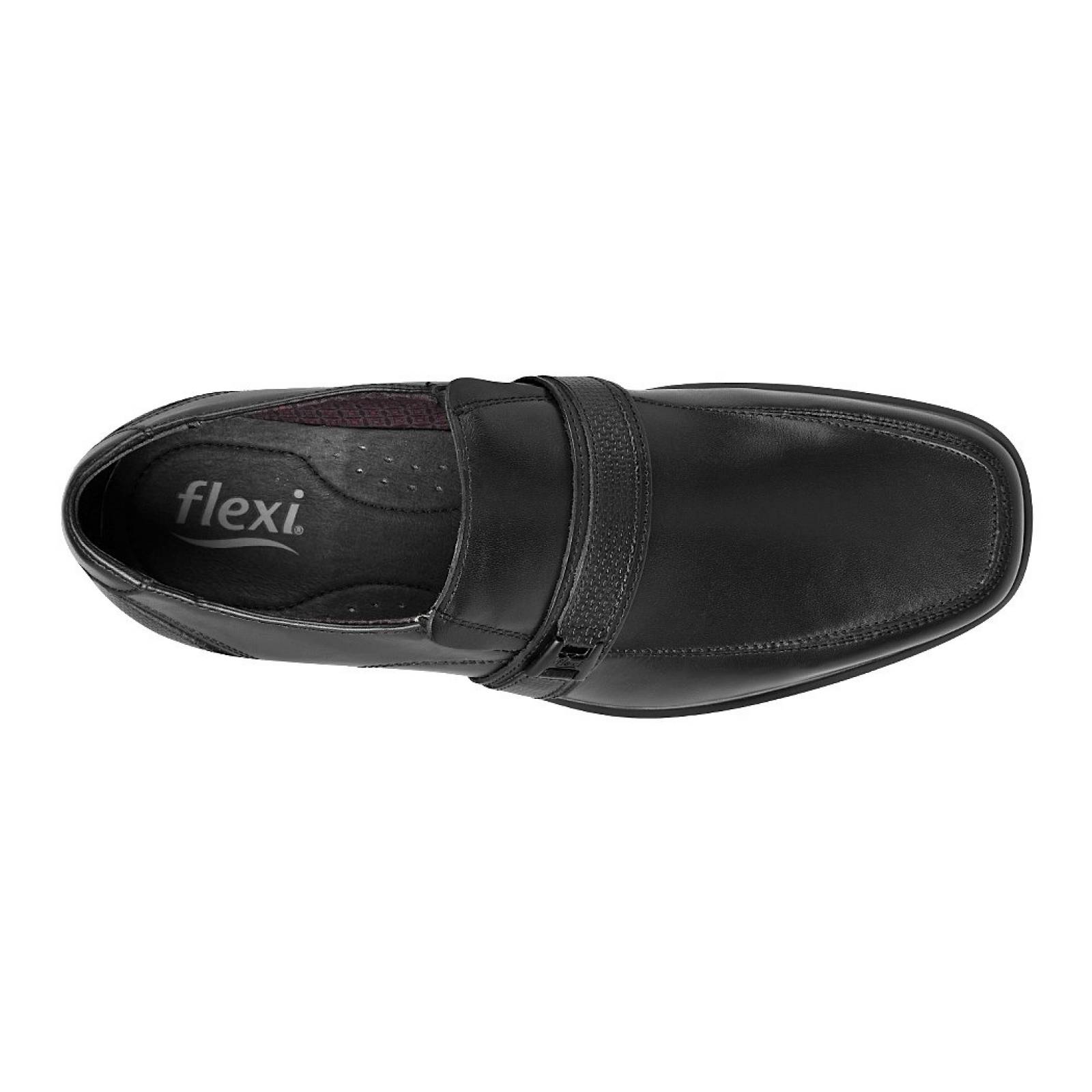 ZAPATOS DE VESTIR PARA CABALLERO FLEXI 400203 NEGRO