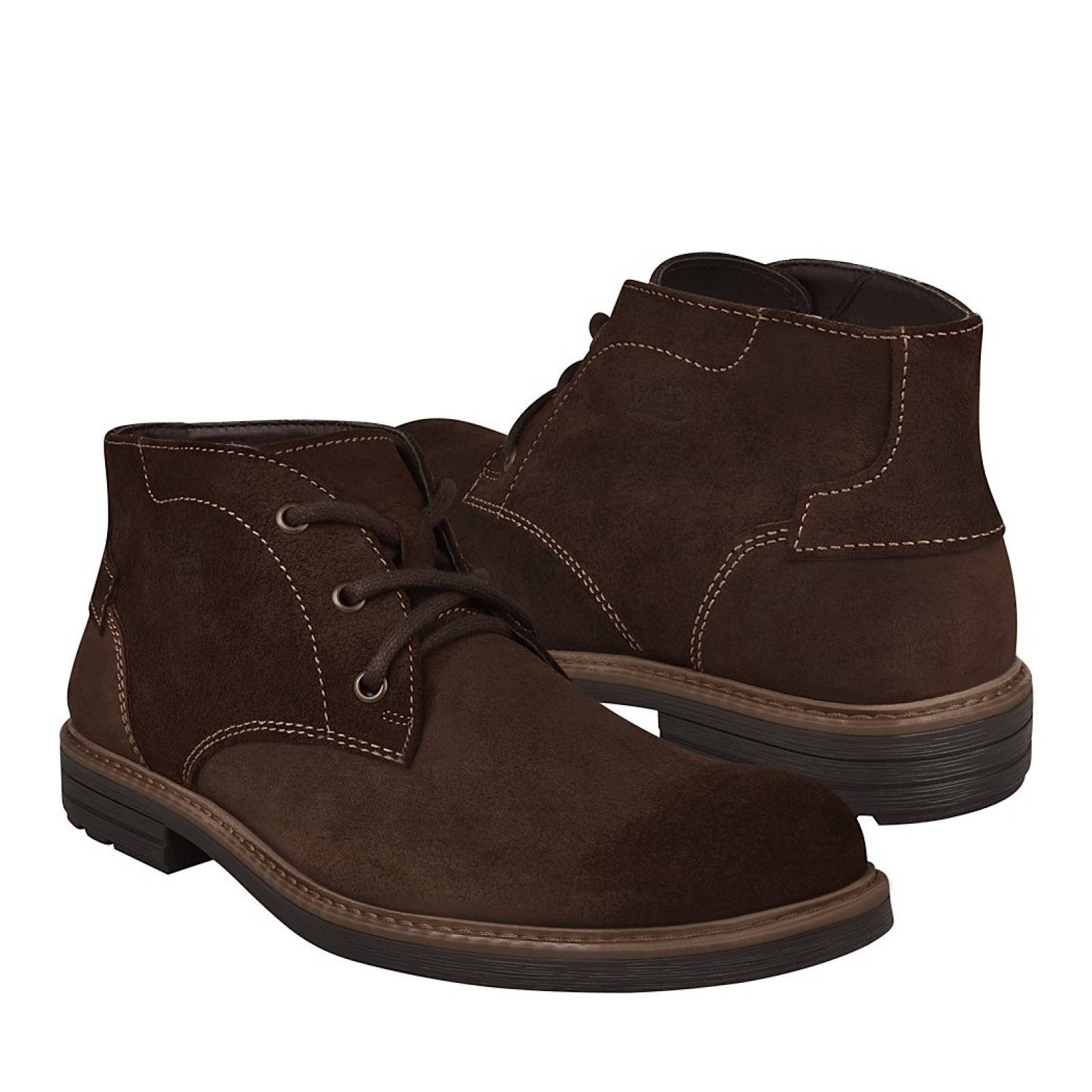 BOTINES CASUALES PARA CABALLERO FLEXI 402501 CAFÉ