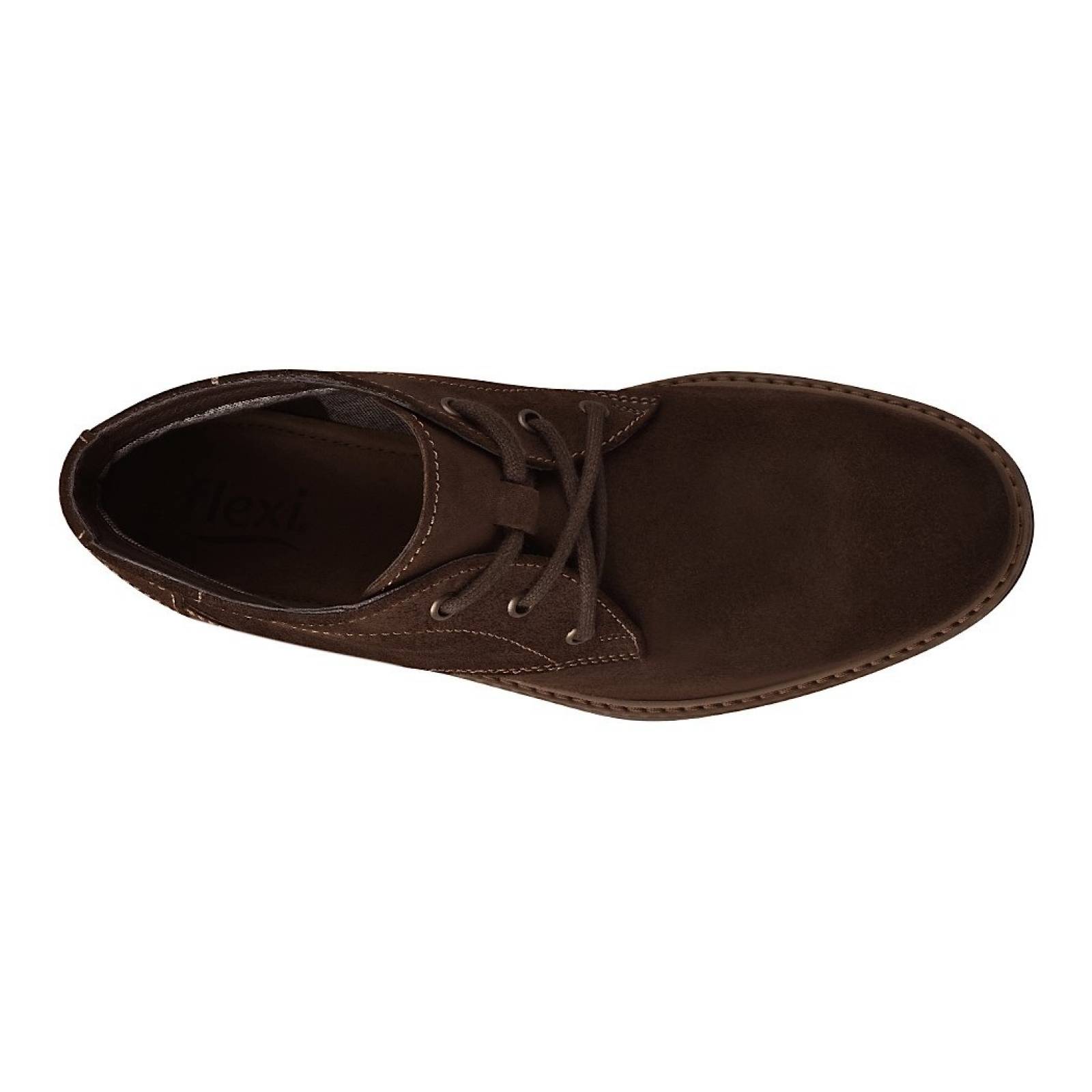 BOTINES CASUALES PARA CABALLERO FLEXI 402501 CAFÉ